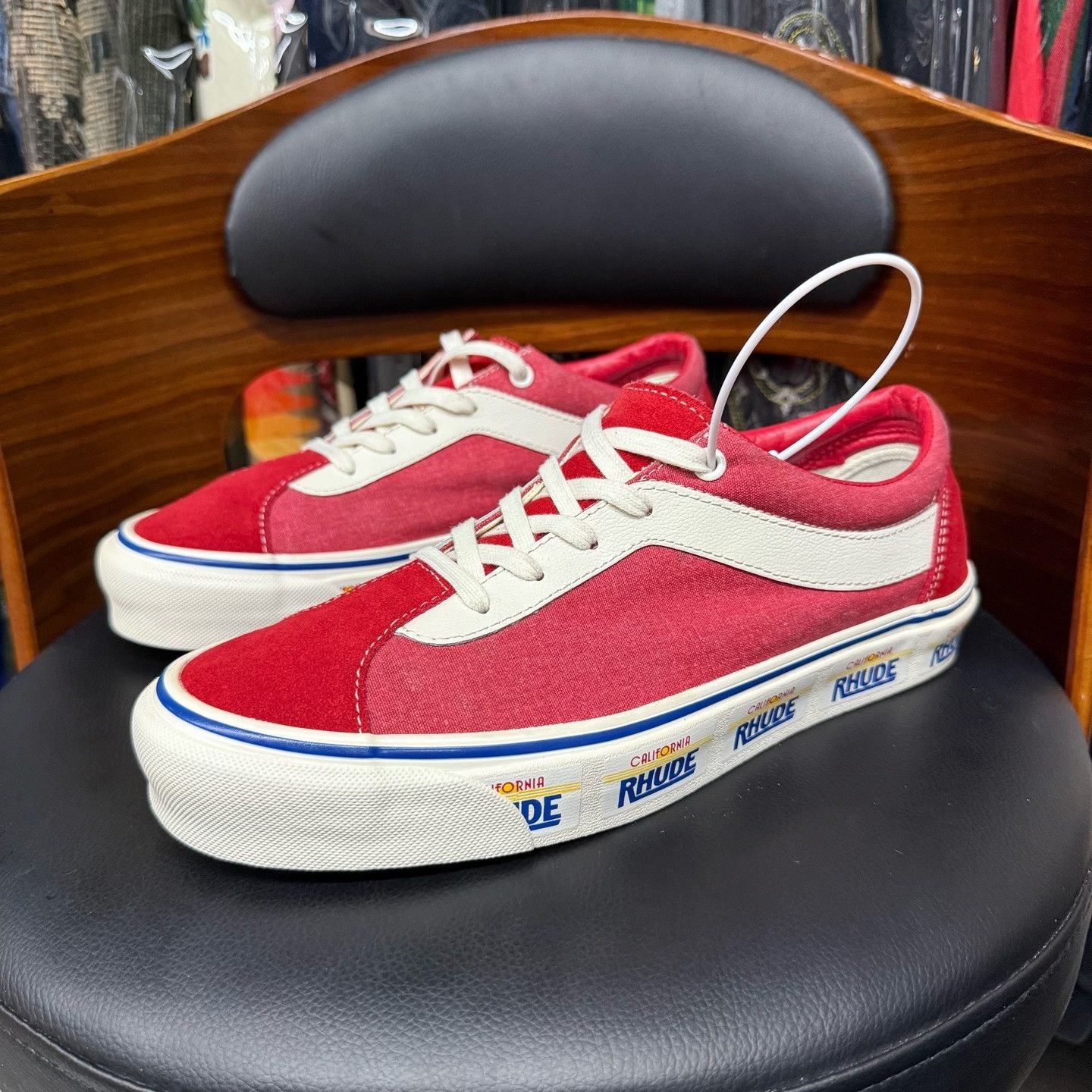 Vans Vans Collab Red Lowtop Sneakers 42 Men Size US 9 / EU 42 - 1 Thumbnail
