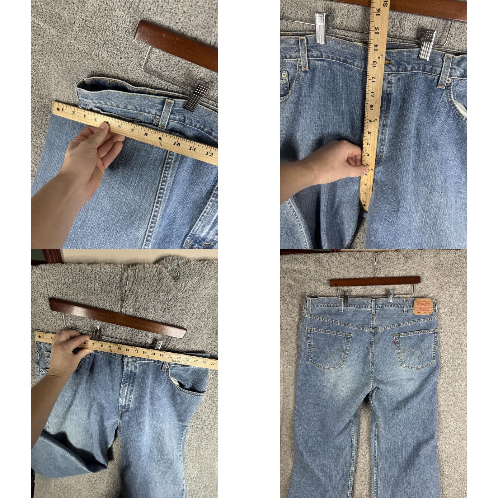Levi's Levi's 559 Jeans Mens 44x25 Light Blue Relaxed Straight Denim Casual Size US 44 / EU 60 - 8 Thumbnail