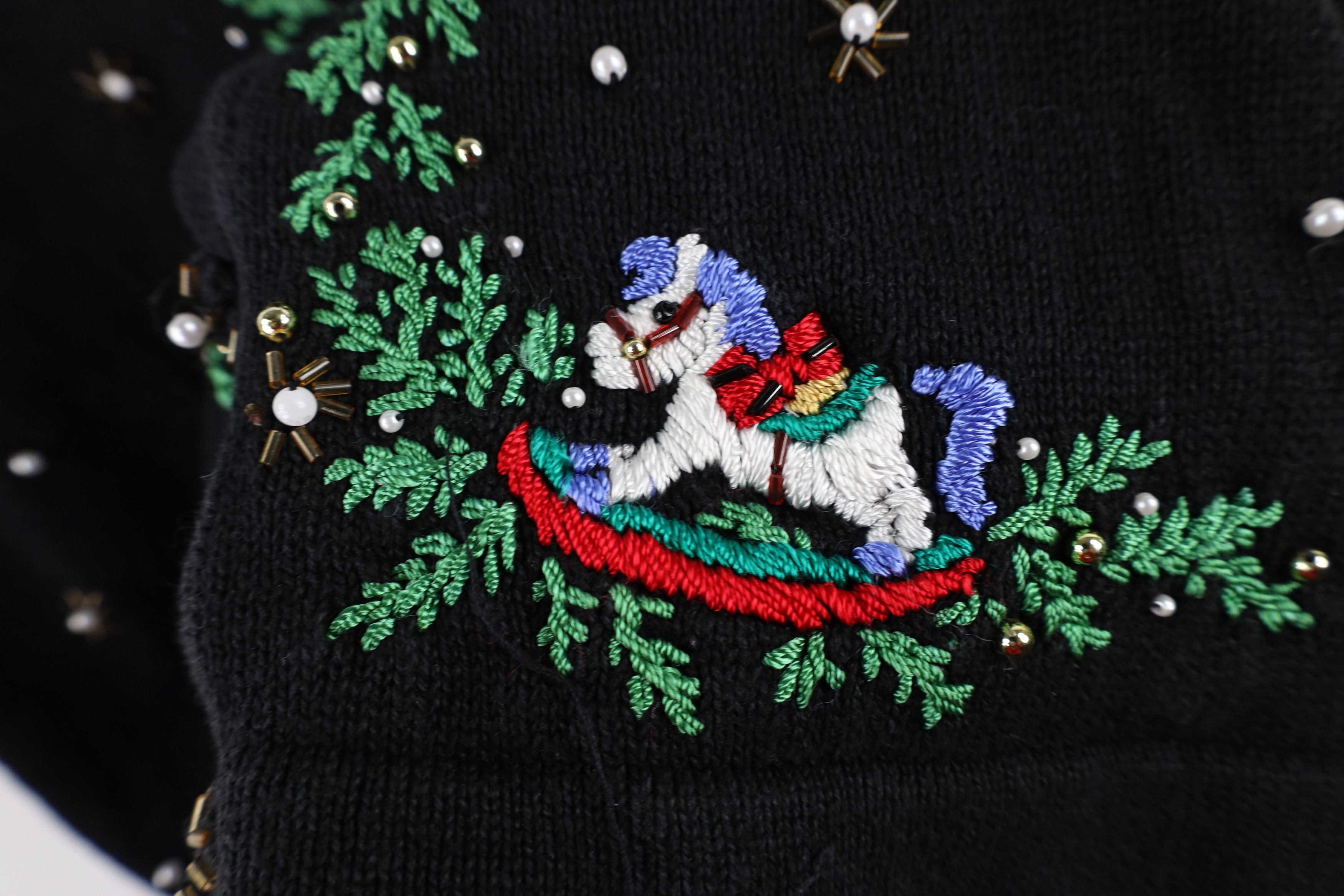 Vintage Vintage 90s Streetwear Embroidered Christmas Sweater Vest Size L / US 10 / IT 46 - 10 Thumbnail