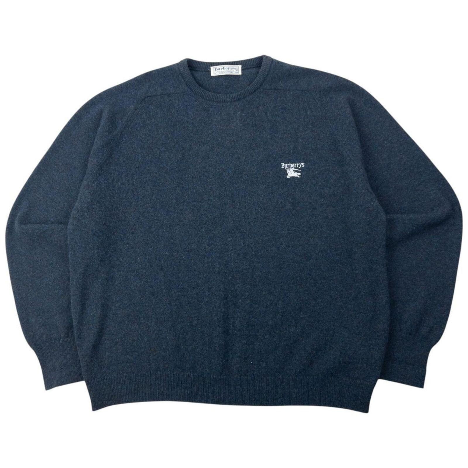 Burberry Vintage 90s Burberry Wool Jumper Size XL Size US XL / EU 56 / 4 - 1 Thumbnail