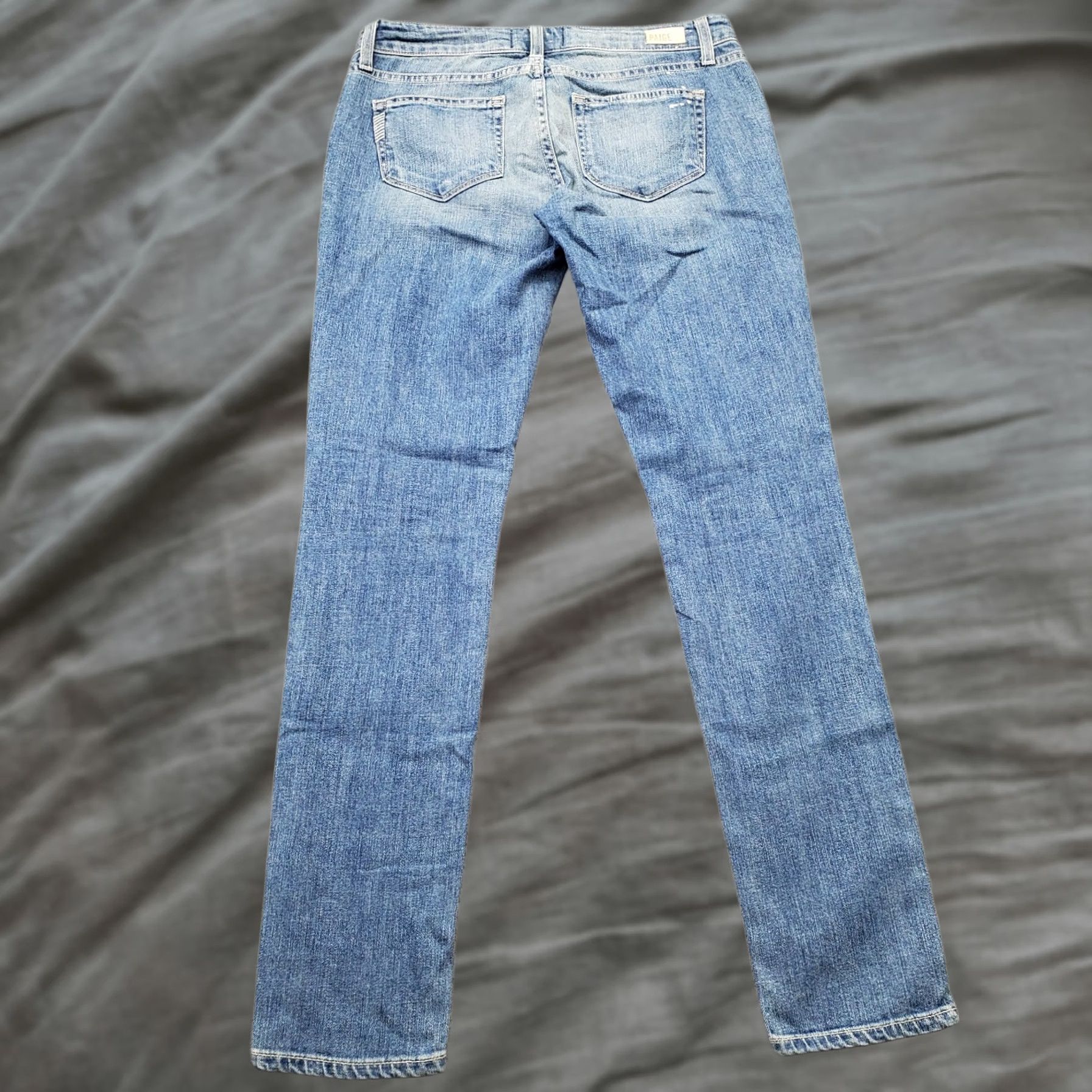 Paige Paige Skyline Ankle Peg Jeans Women Size 26 Denim 5-Pocket Studded Blue Jeans Size 26" / US 2 / IT 38 - 1 Thumbnail