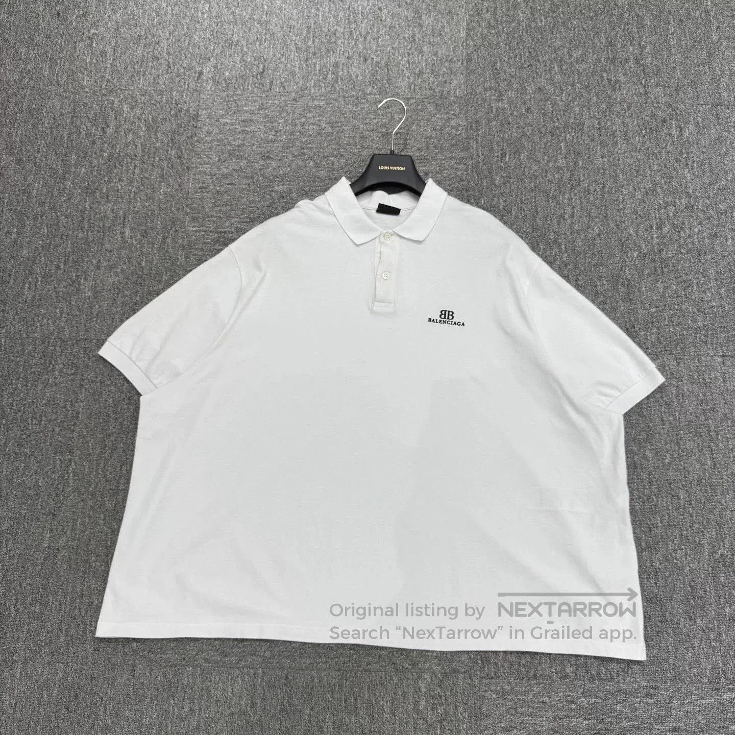 Balenciaga Balenciaga Embroidered Letter Polo Shirt. Size US XXL / EU 58 / 5 - 1 Thumbnail