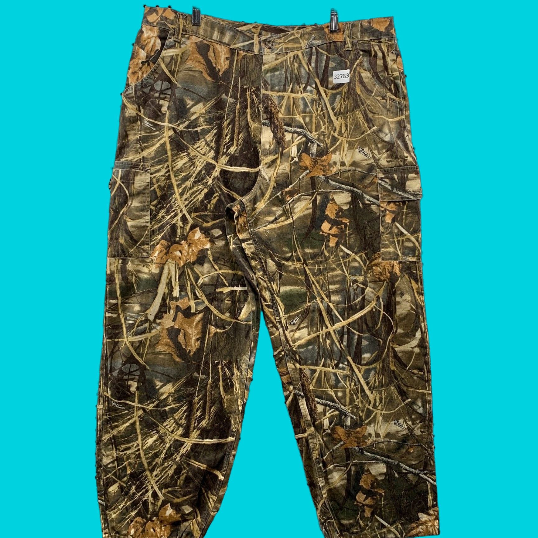 Vintage VINTAGE Spartan Outdoor Camouflage Hunt Pants Mens 2XL 41x30.5 Brown Hunting Camouflage Pants Size US 39 - 1 Thumbnail