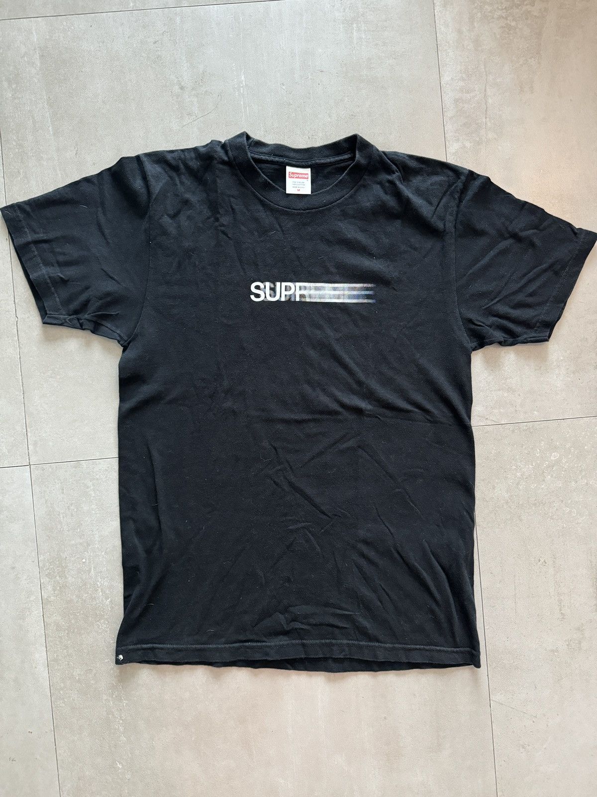 Supreme Supreme Motion Logo Tee Black SS20 | Grailed