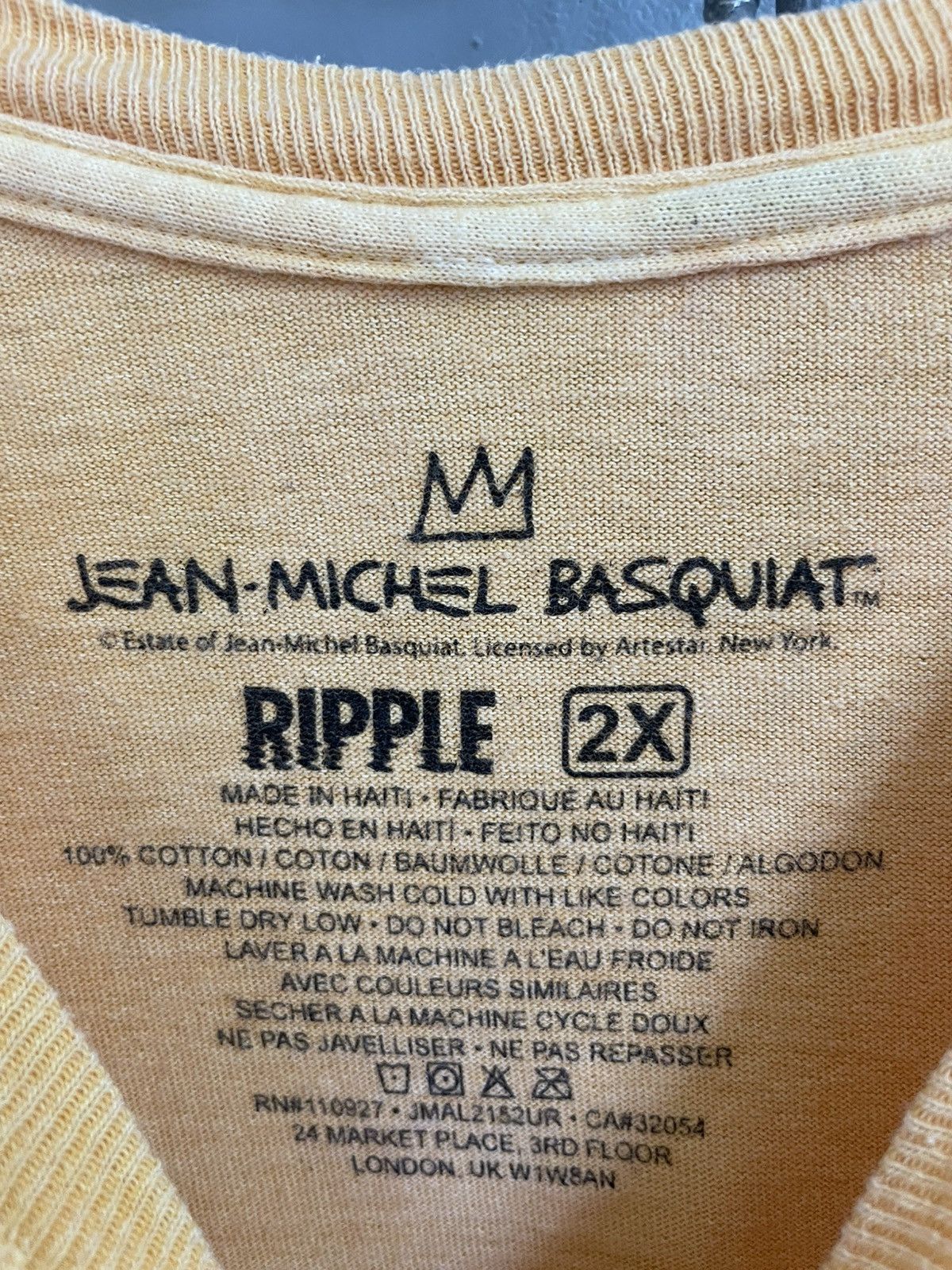 Jean-Michel Basquiat Ripple X Jean Michel Basquiat pop art t shirt Size US XL / EU 56 / 4 - 5 Thumbnail