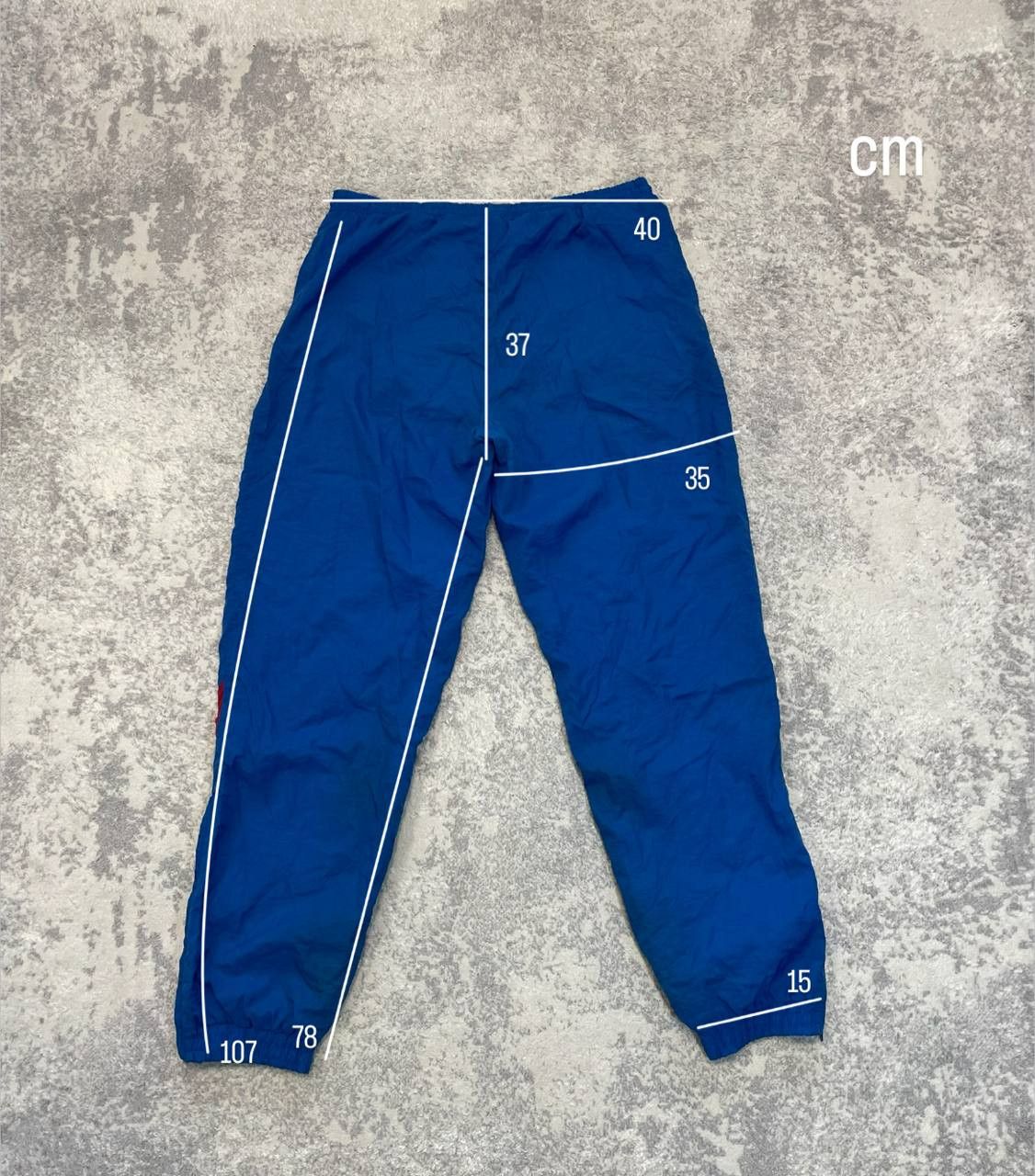 Adidas Men's Adidas Nylon Sweatpants, Blue, Windbreakers 90s Size L Size US 34 / EU 50 - 12 Thumbnail