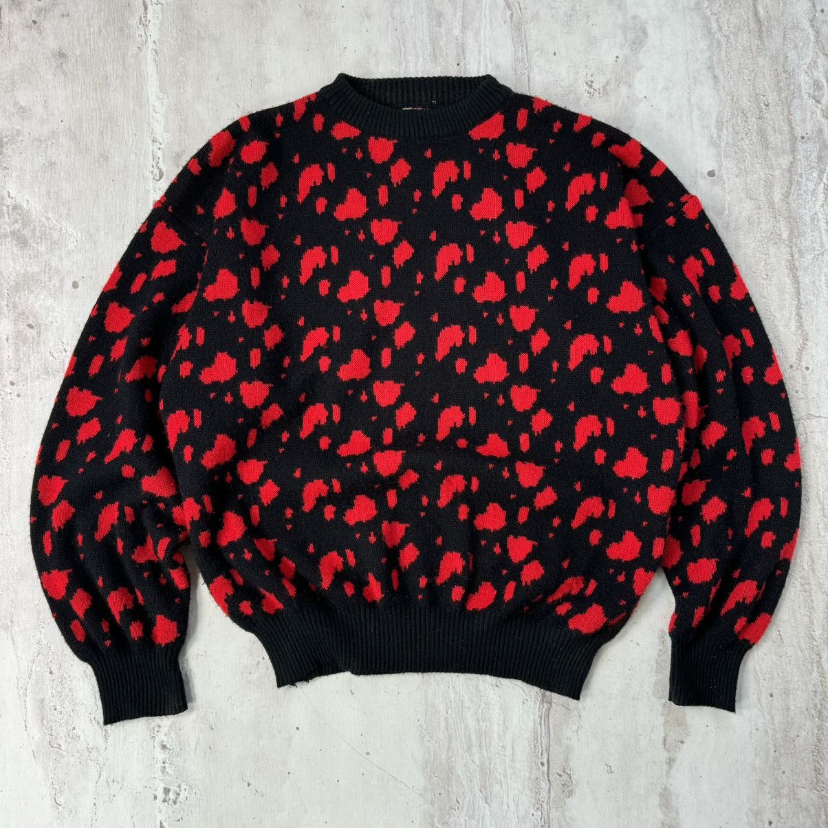 Japanese Brand × Vintage Vintage Black Leopard Valentino Style y2k sweater Boxy M Size US M / EU 48-50 / 2 - 2 Thumbnail