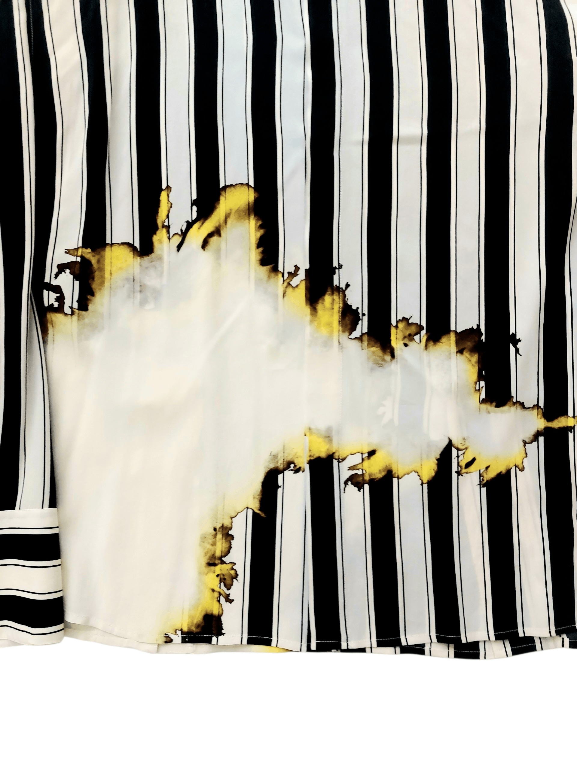 Haider Ackermann Haider Ackermann SS 2017 Striped Flame Print Silk Shirt Size US S / EU 44-46 / 1 - 10 Thumbnail
