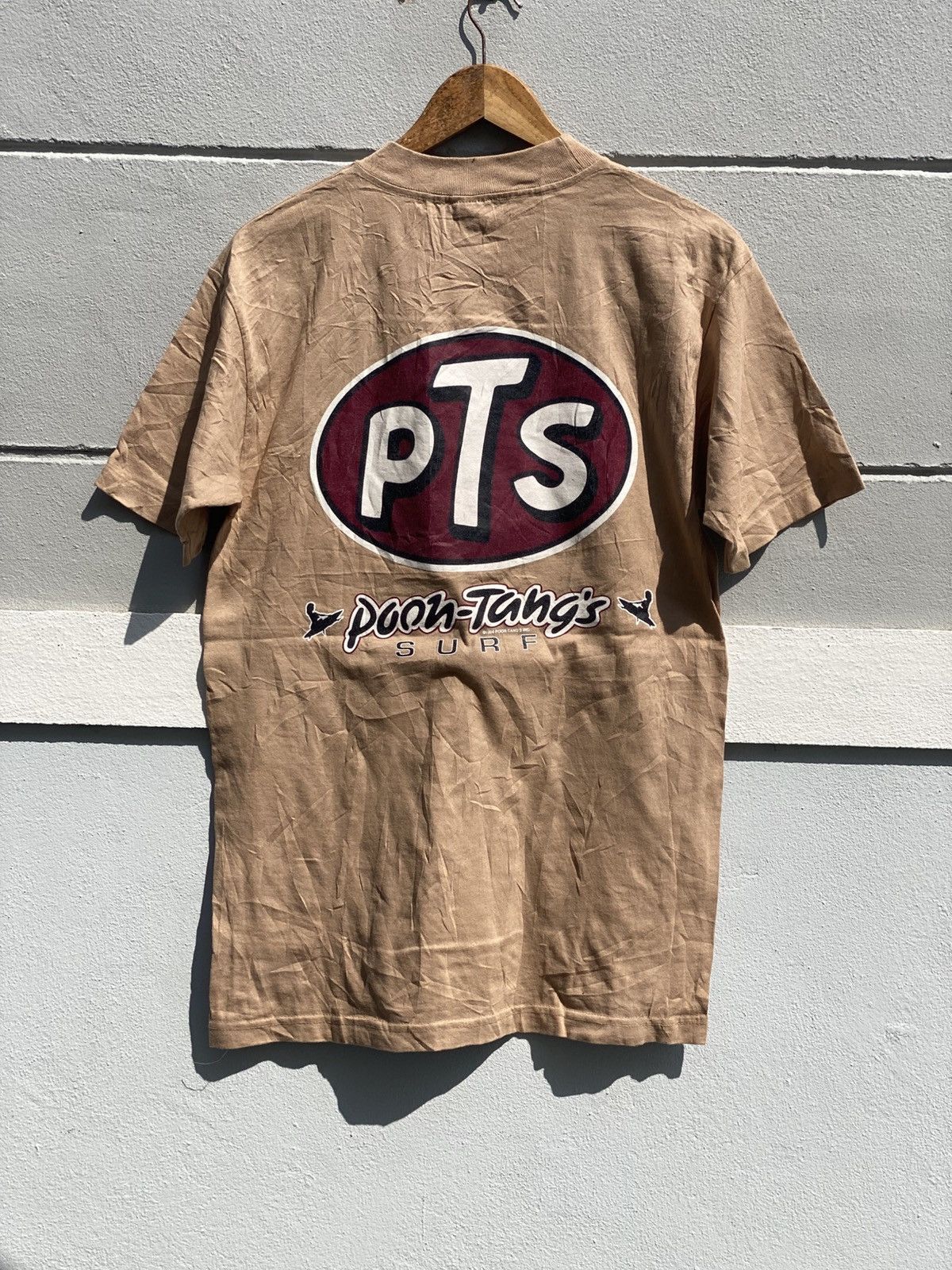 Japanese Brand Vintage 1994 Poon-Tangs Surf T-Shirt USA Built PTS Size M Size US M / EU 48-50 / 2 - 1 Thumbnail