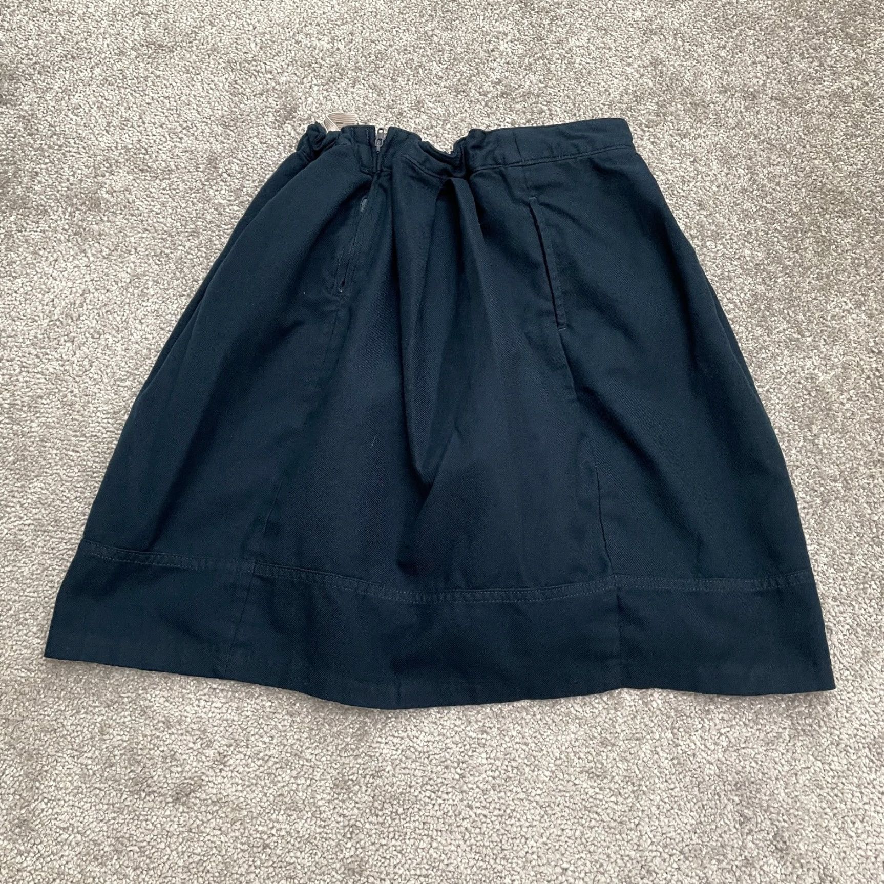 Lands' End Lands' End A-Line Skirt Womens 14 Navy Blue Knee Length Adjustable Waist Skort Size 36" / US 14 / IT 50 - 2 Thumbnail