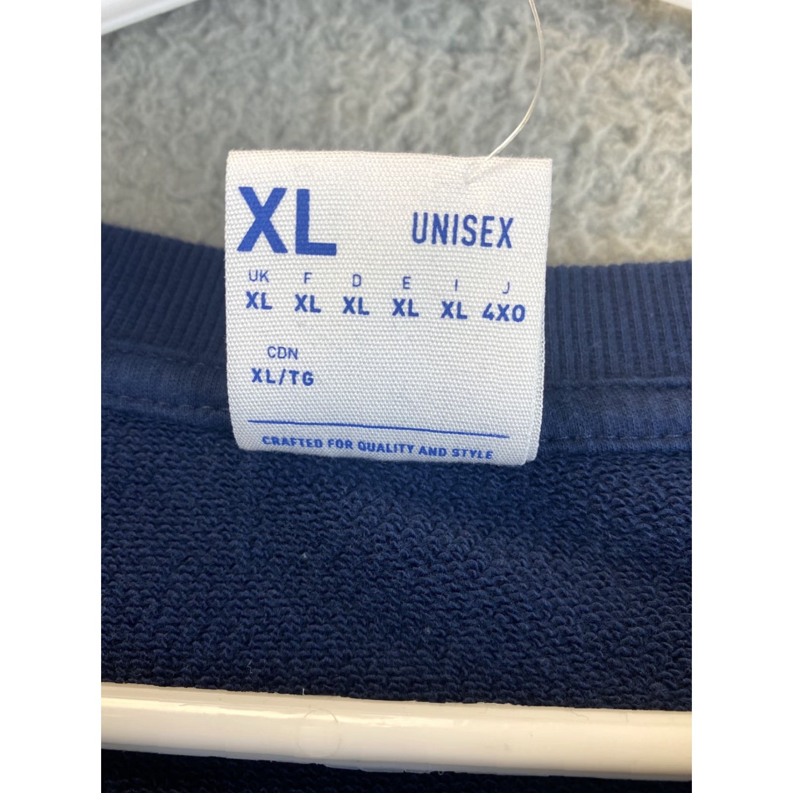 Reebok Reebok Sweatshirt Pullover Logo Navy Blue XL XLARGE / 61-18 Men Regular Shirt Other Size US XL / EU 56 / 4 - 4 Thumbnail