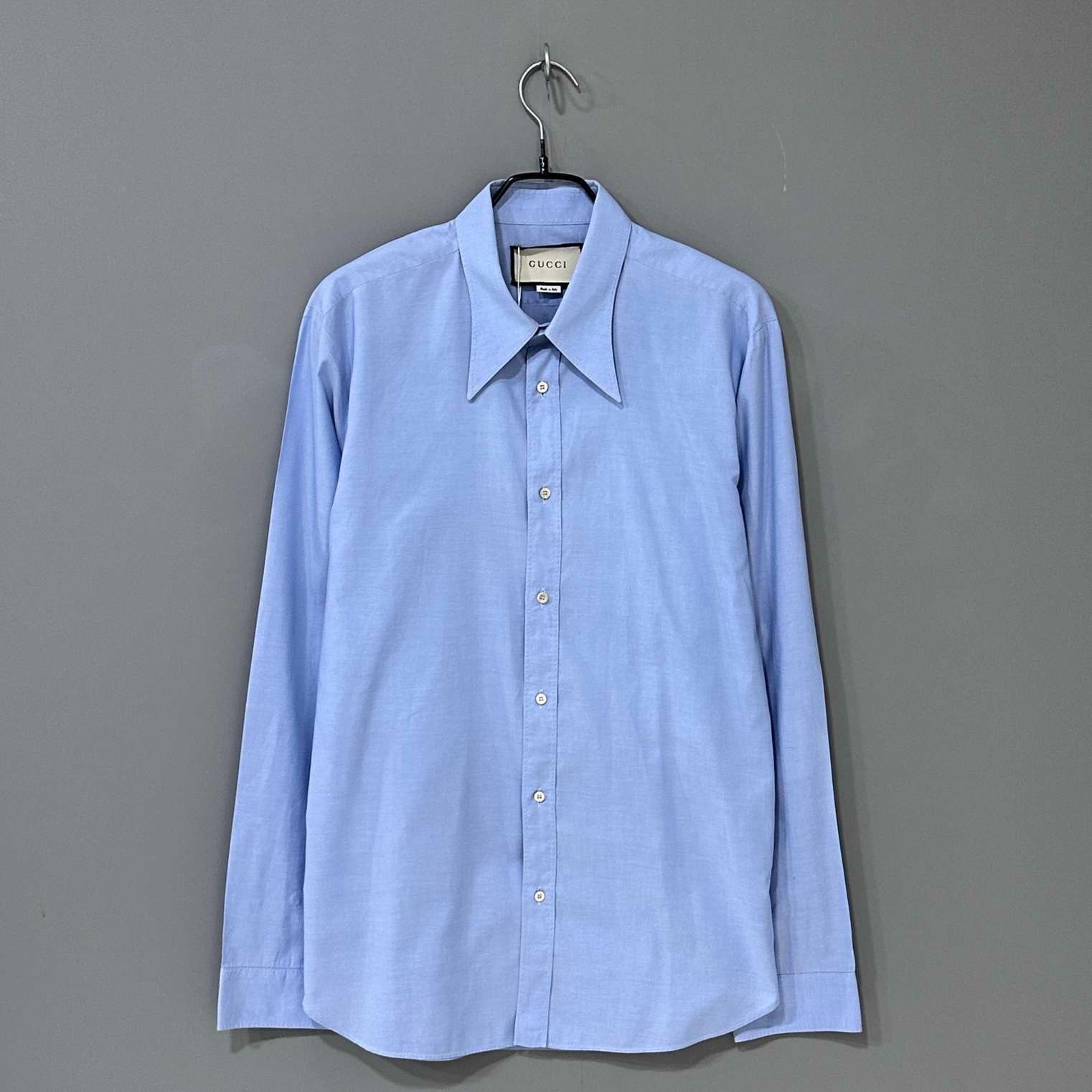 Gucci Gucci light blue long-sleeved shirt 2501-Nextarrow Size US XS / EU 42 / 0 - 1 Thumbnail