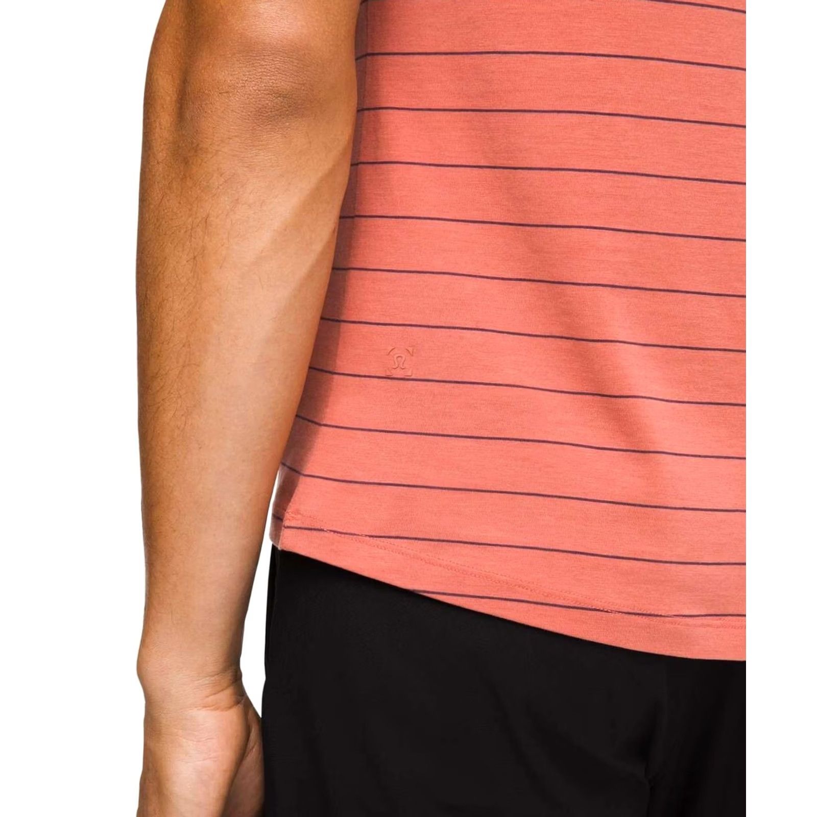 Lululemon Lululemon Shirt Mens M Orange Year Basic Tee Sharp Stripe Copper Clay Size US M / EU 48-50 / 2 - 3 Thumbnail