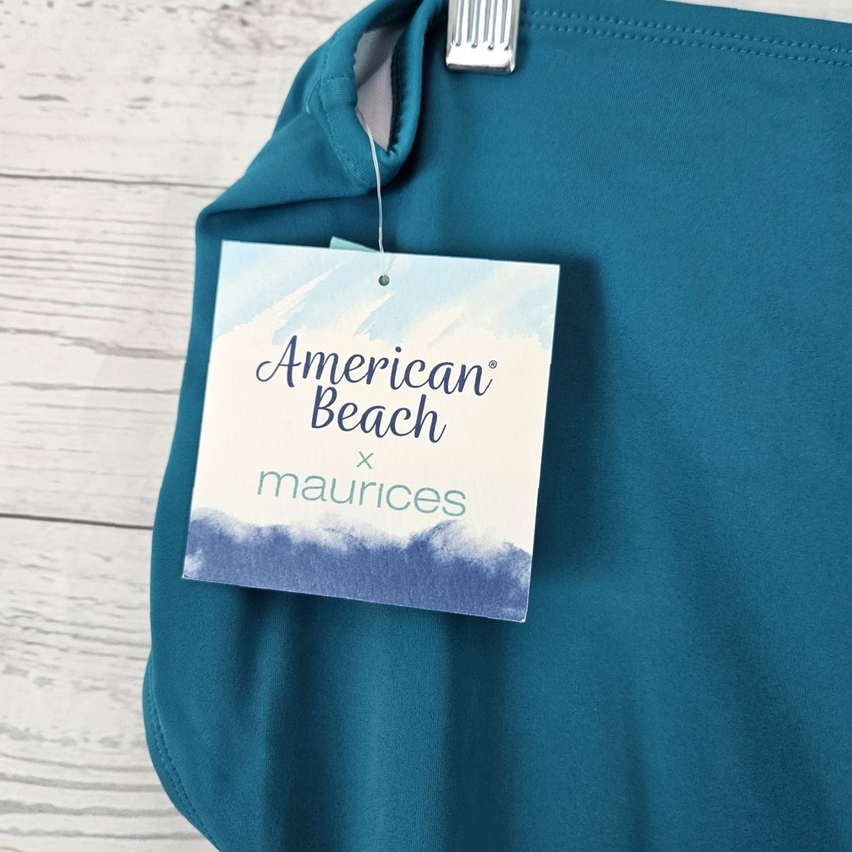 Vintage American Beach x Maurices Womens Bikini Bottom Sz 2XL Teal Size 40" / US 18 - 3 Thumbnail