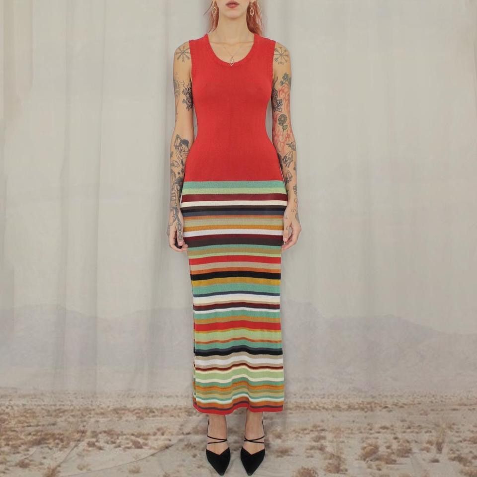 Missoni × Vintage 🌈MISSONI MAXI DRESS🌈 Size M / US 6-8 / IT 42-44 - 1 Thumbnail