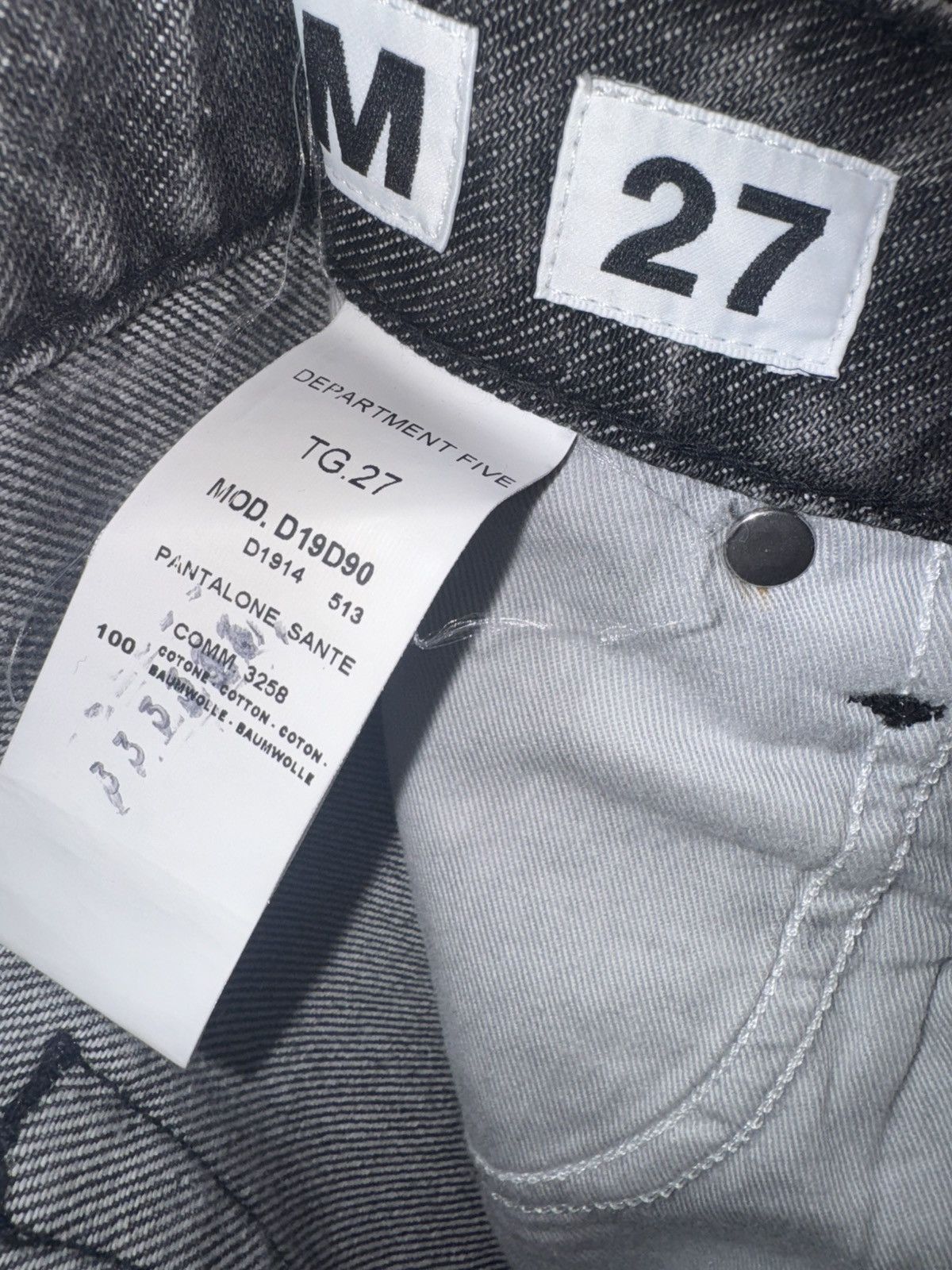 DEPARTMENT5 DEPARTMENT5 Grey Jeans Size 27" / US 4 / IT 40 - 4 Thumbnail