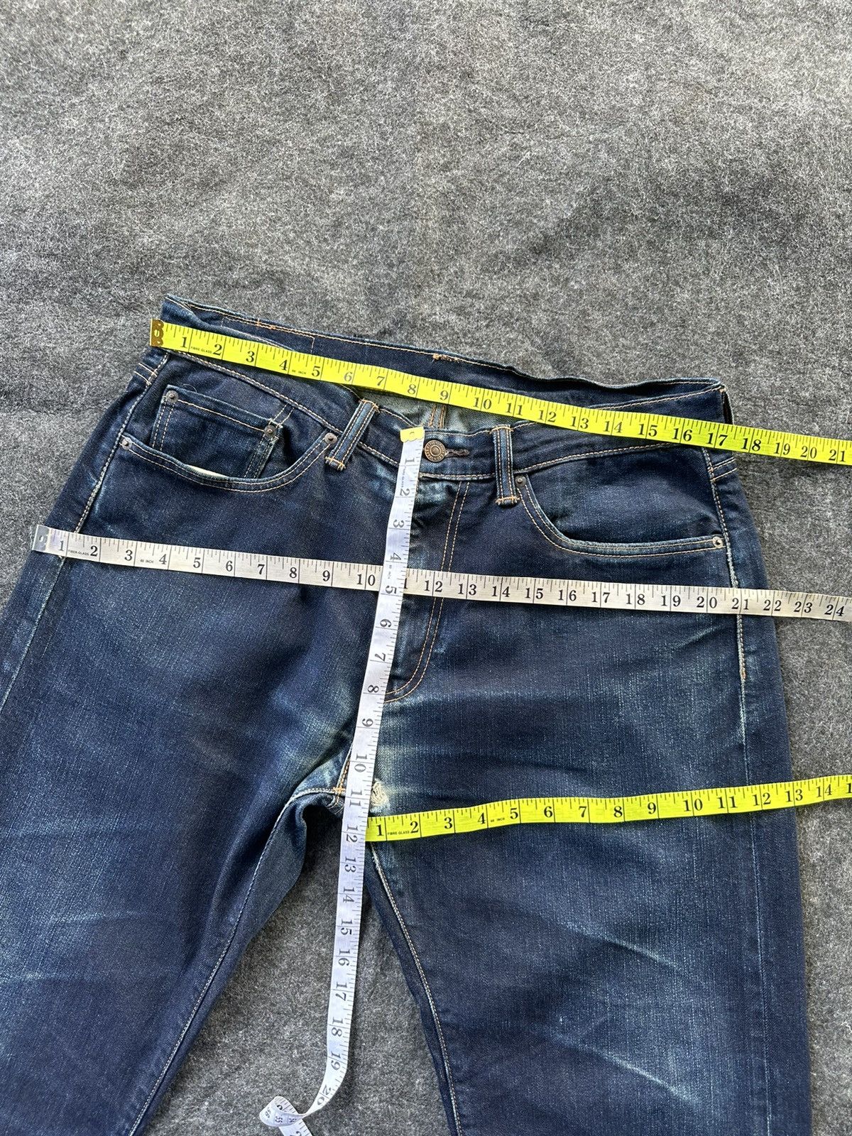 JNCO × Levi's × Levi's Vintage Clothing Vintage Levi’s 505 Baggy Crop Denim D324 Size US 33 - 10 Thumbnail