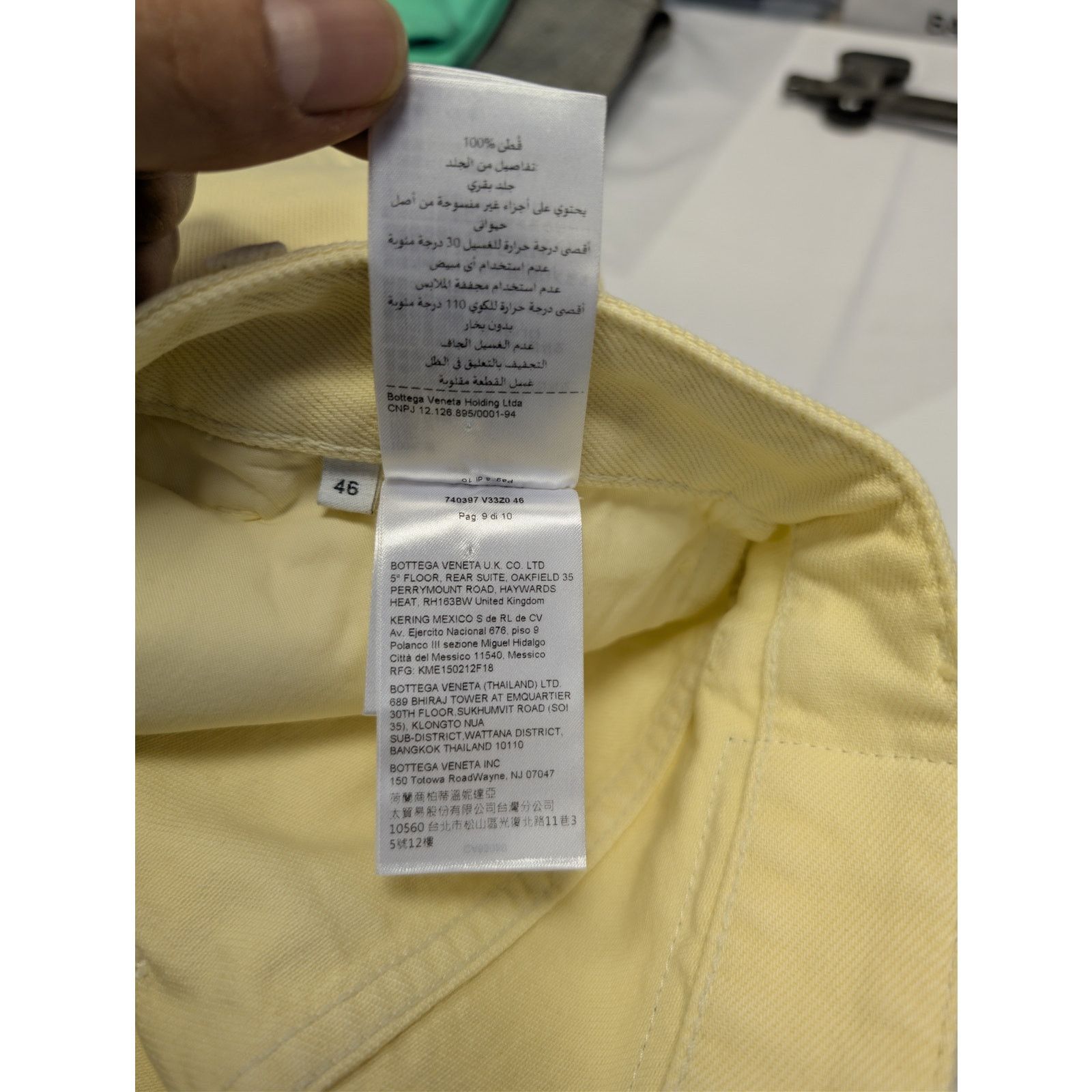 Bottega Veneta o1rshd1 Washed Coloured Denim Trousers Jean in Banana Size US 30 / EU 46 - 19 Thumbnail