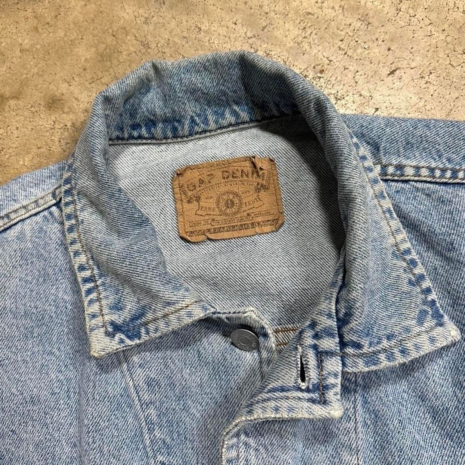 Gap × StraightFaded × Vintage Vintage GAP Washed Denim Workwear Jacket Size US L / EU 52-54 / 3 - 4 Thumbnail