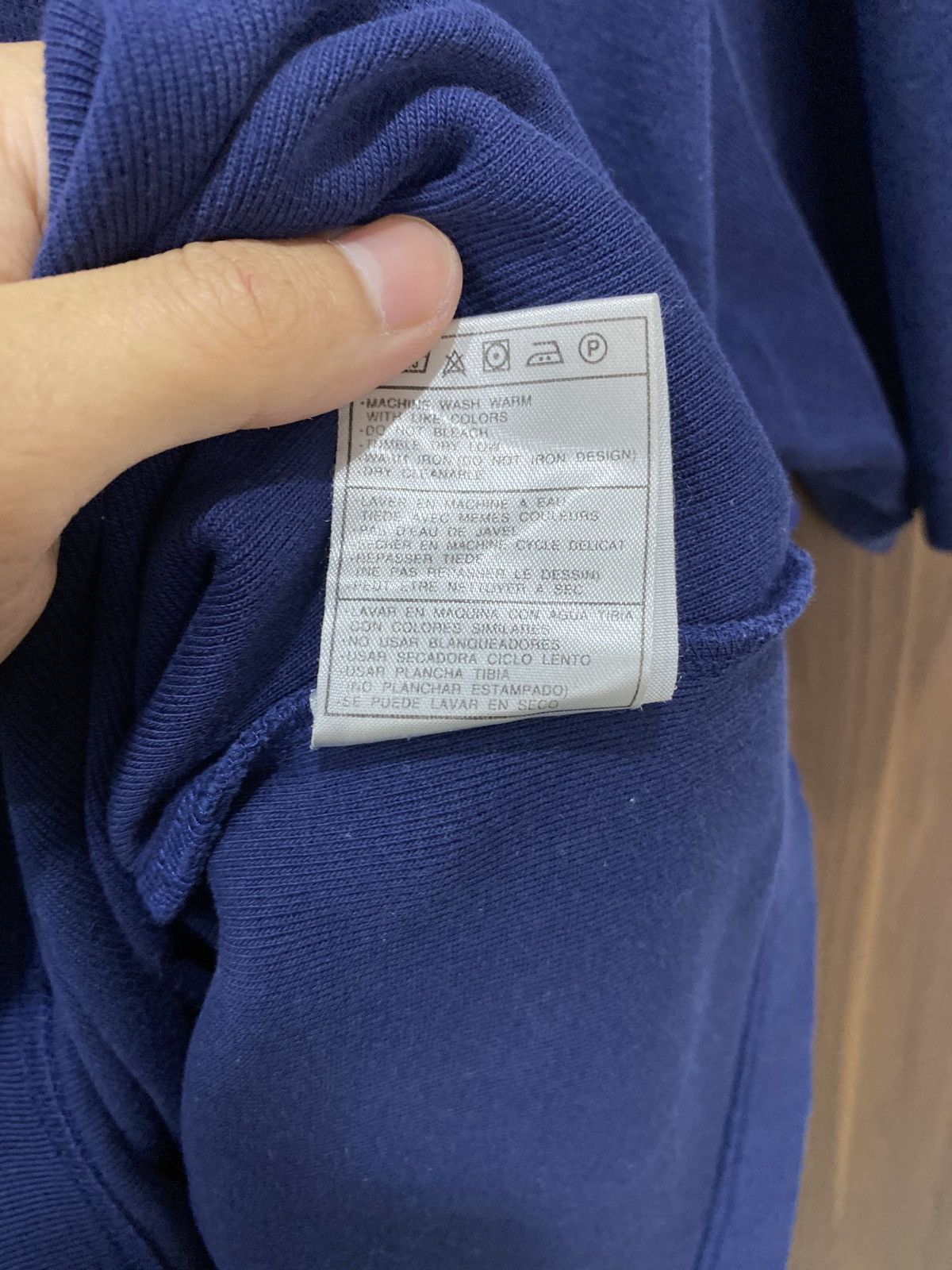 Nike Vintage 90s Nike Navy Blue Half-Zip Mock Neck Tee Size US L / EU 52-54 / 3 - 5 Thumbnail