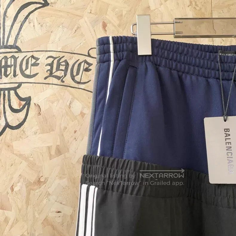 Balenciaga Balenciaga size XL Black and Blue Colorblock Sport Pants Size US 27 - 5 Thumbnail