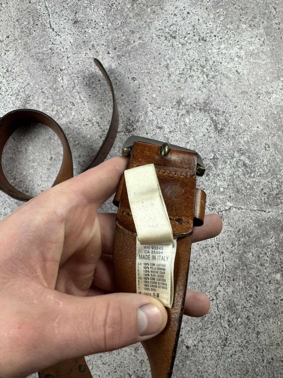 Vintage Diesel Japanese Style Archive Patchwork Leather Belt