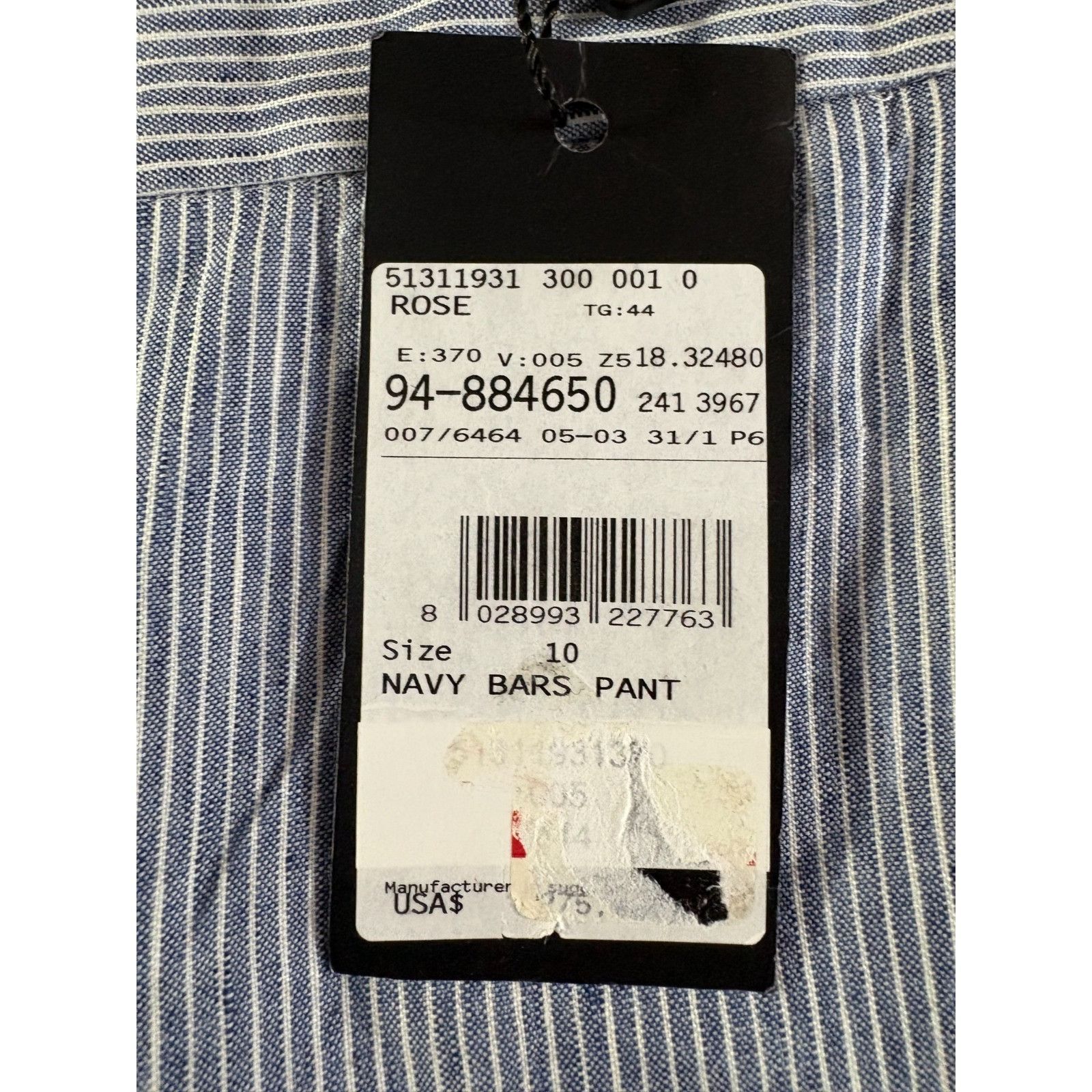 Weekend Max Mara MaxMara Weekend Linen blend wide Leg Pants size 10 color nav Size 32" / US 10 / IT 46 - 8 Thumbnail