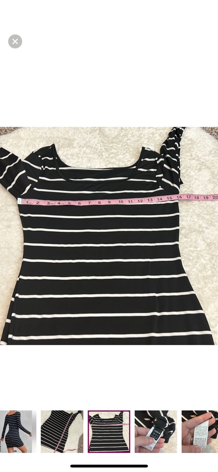 Shein Shein medium striped bodycon dress Size M / US 6-8 / IT 42-44 - 4 Thumbnail