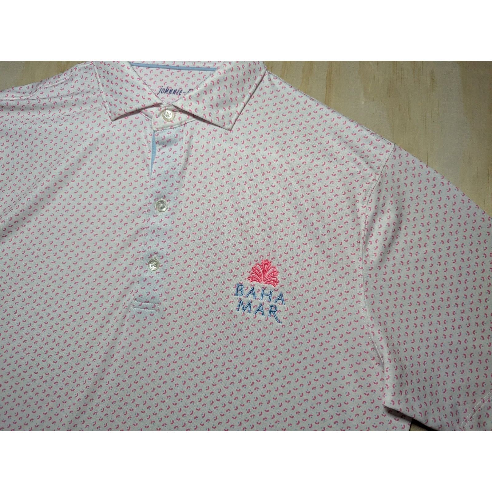 johnnie-O Johnnie-O Men's Small Polo Baha Mar Bahamas Flag Golf Size US S / EU 44-46 / 1 - 4 Thumbnail