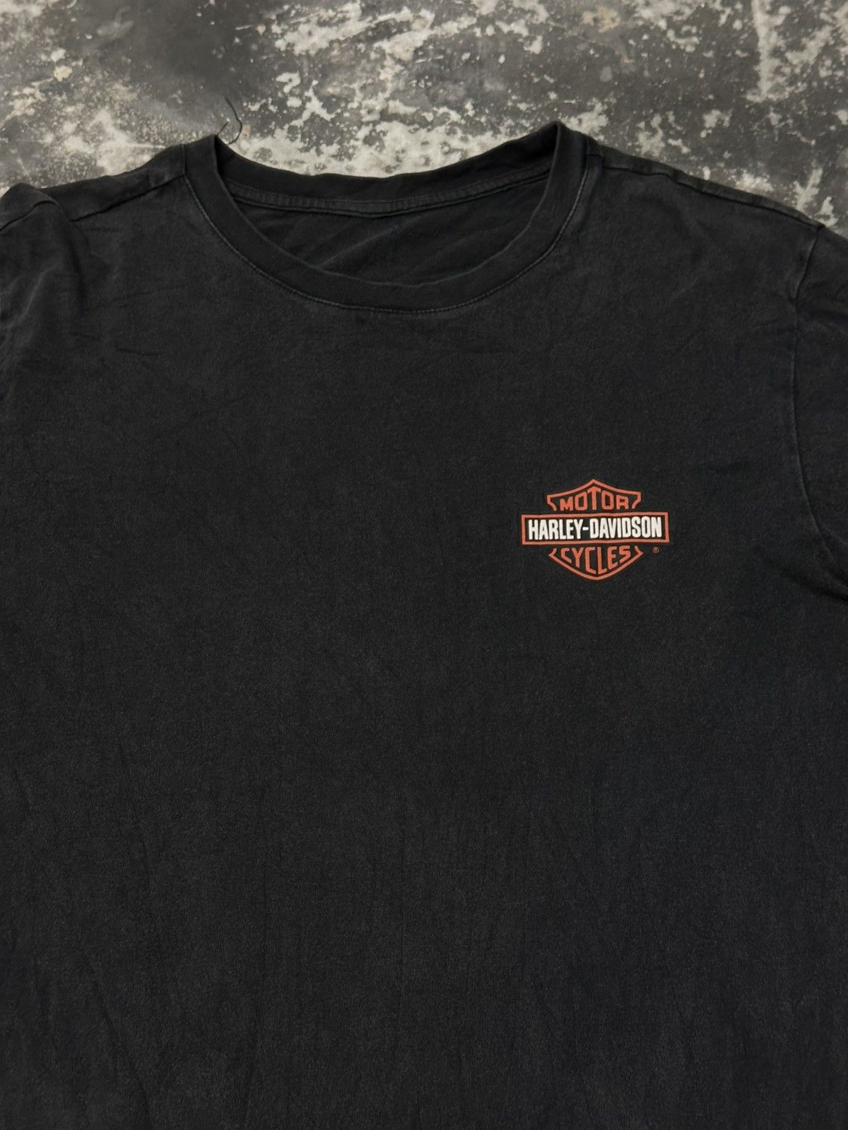 Harley Davidson × Vintage Vintage Harley Davidson T-Shirt Black 1993 Tiger Graphic Tee Size US M / EU 48-50 / 2 - 3 Thumbnail