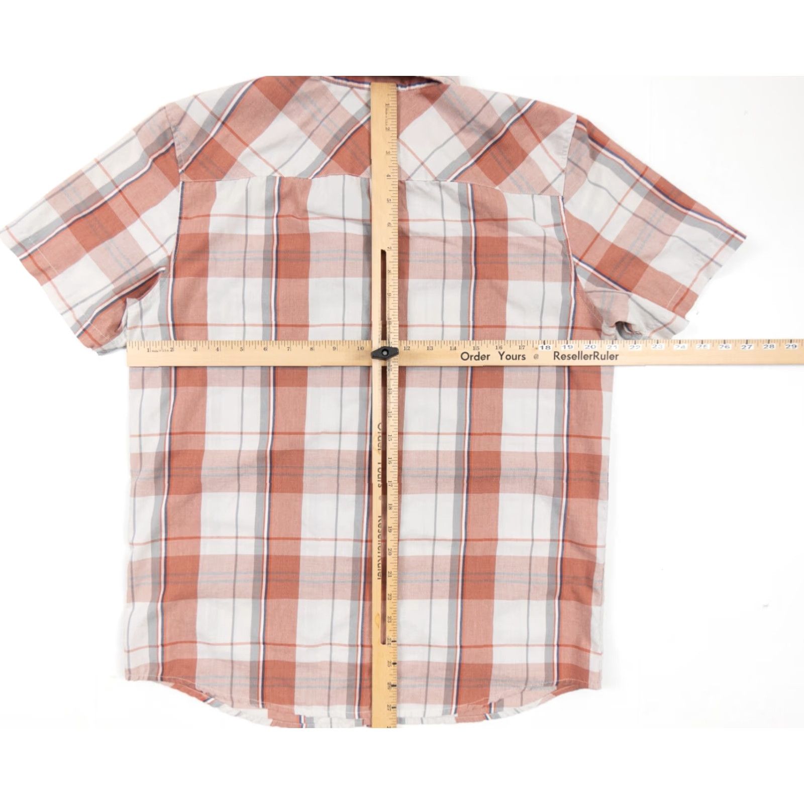 Rip Curl RIP CURL Shirt Adult Small Orange Plaid Short Sleeve Button-Down Surf Brand Mens Size US S / EU 44-46 / 1 - 6 Thumbnail