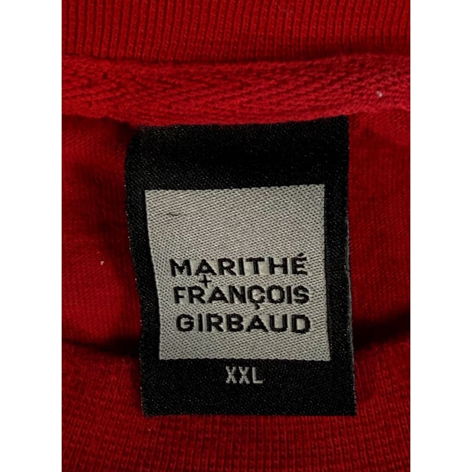 Vintage VINTAGE Marithe Francois Girbaud XXL Red Distressed Logo Tee Y2K Hip Hop Skate Shirt Mens Size US XXL / EU 58 / 5 - 6 Thumbnail