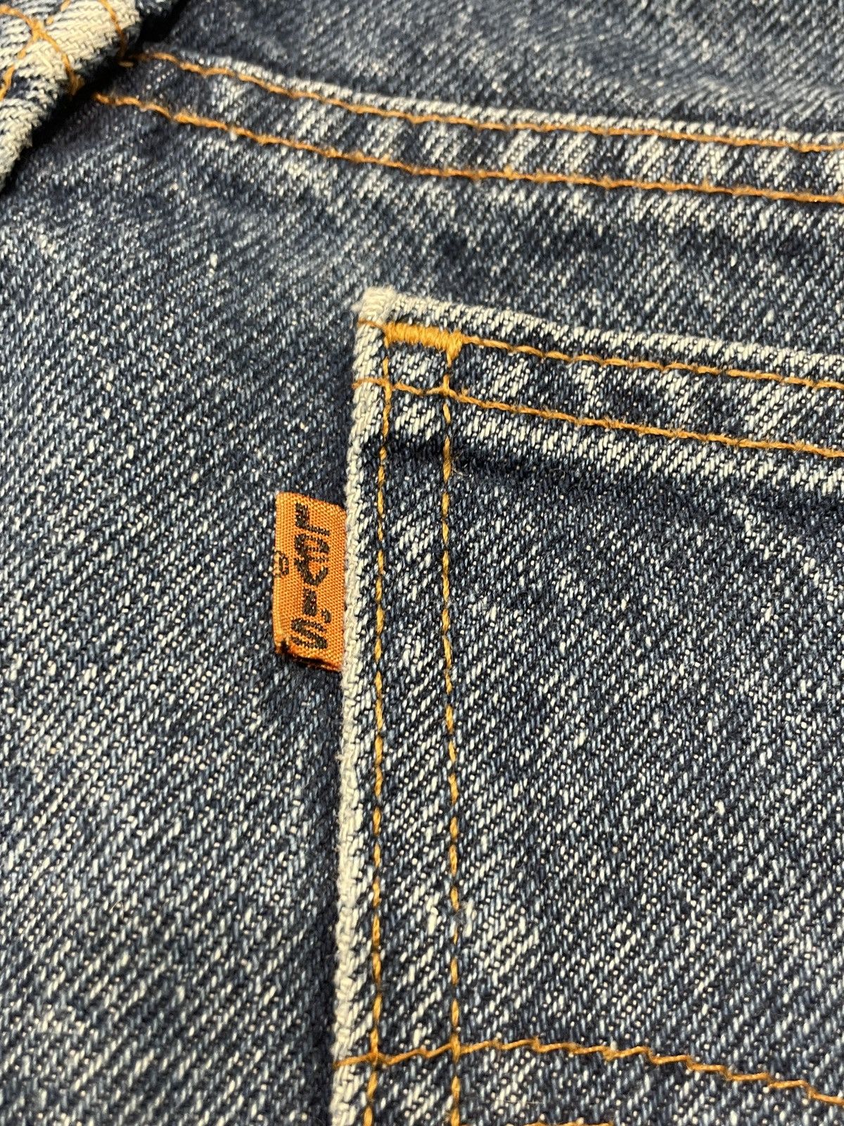 Levi's × Levi's Vintage Clothing 80s Orange Tab Levis Blue Denim Size US 38 / EU 54 - 4 Thumbnail