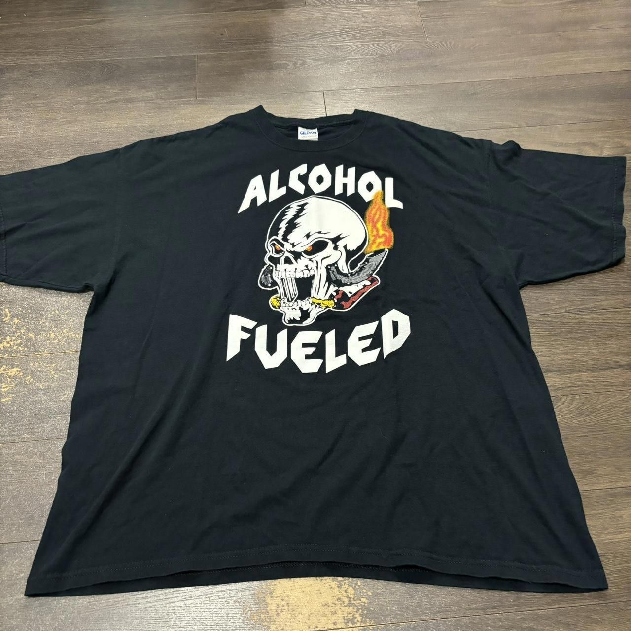 Designer Vintage Alcohol Fueled Whoop Ass Machine T Shirt Stone Cold Size US XXL / EU 58 / 5 - 3 Thumbnail