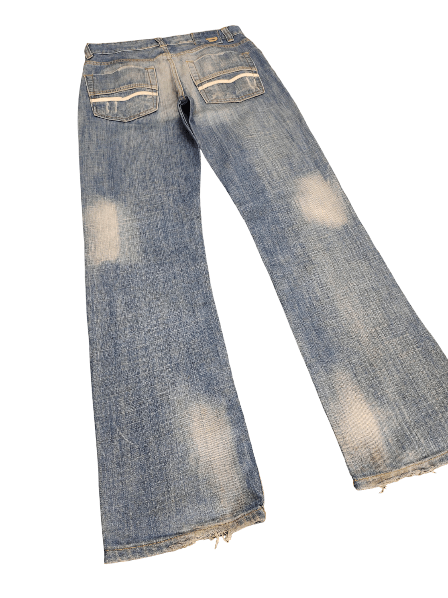 Diesel Flare Jeans Diesel Clawmark Distress Faded Boot Cut Y2k Size US 31 - 3 Thumbnail