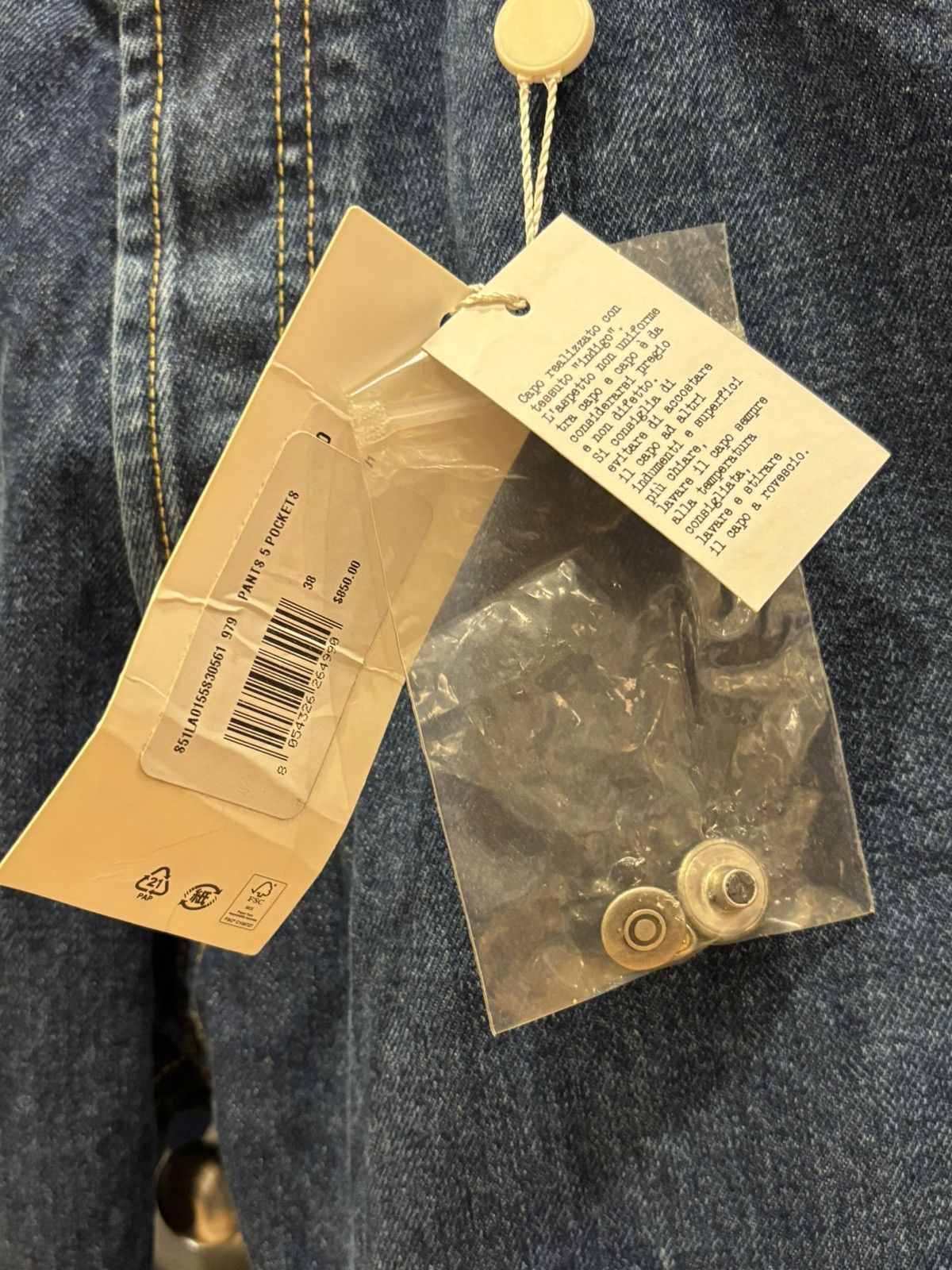 Maison Margiela Maison Margiela Light and Dark Wash Jeans Size US 38 / EU 54 - 4 Thumbnail