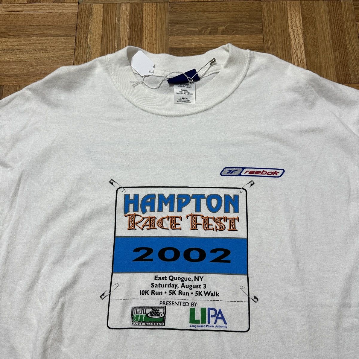 Reebok Vintage Reebok 2002 Hampton Race Fest tee Size US L / EU 52-54 / 3 - 3 Thumbnail