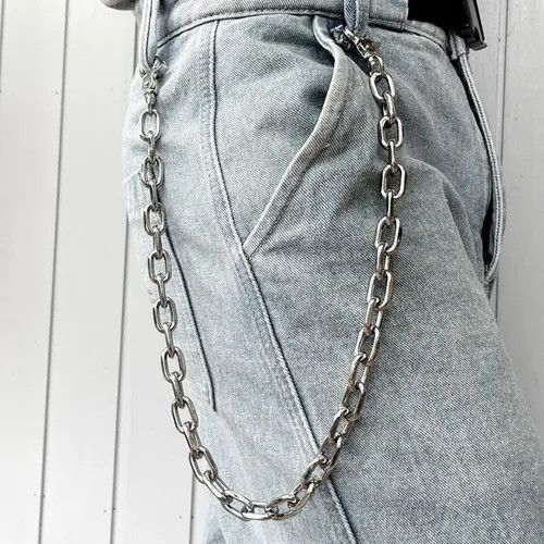 Jewelry Silver Link Wallet Chain Size ONE SIZE - 1 Thumbnail
