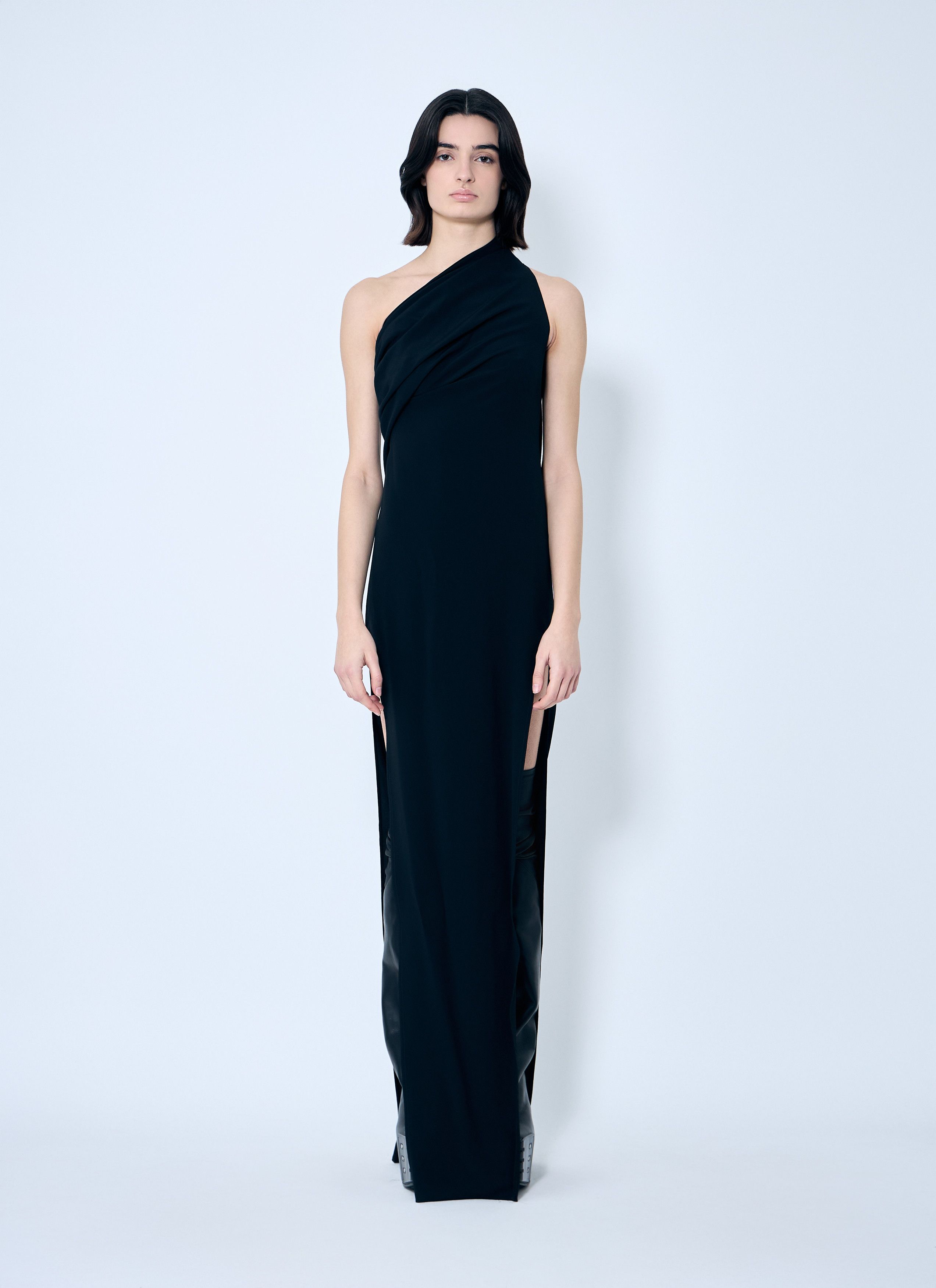 ワンピース RICK OWENS 'Lido Draped' maxi dress Rick Owens Lido Draped Gown in Black – Antidote Fashion and