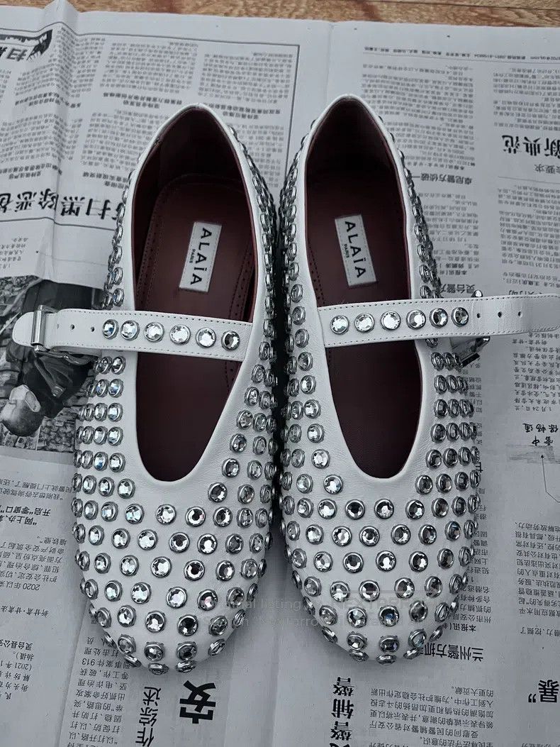 Alaia Alaia Crystal Decorated Shoes Size US 6 / IT 36 - 1 Thumbnail