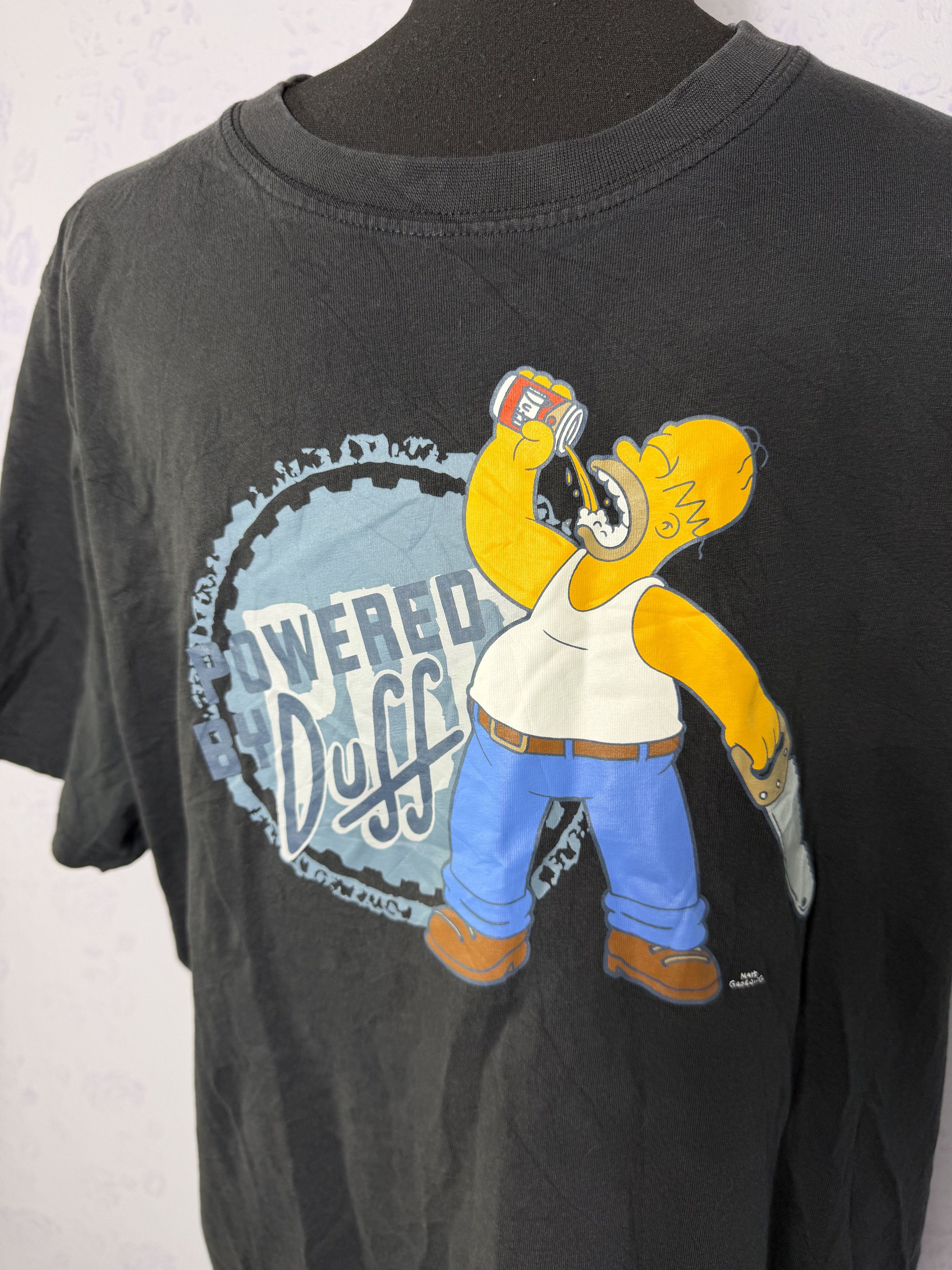 The Simpsons The Simpsons Homer Graphic Tee Washed Black Vintage Style M Size US M / EU 48-50 / 2 - 2 Thumbnail