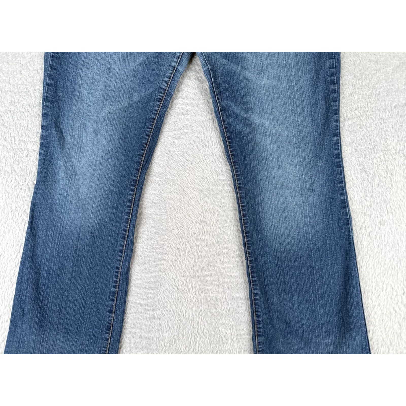 Vintage Phat Fashion Jeans Women Blue Denim Bootcut Mid Rise 36x31 15 Regular 36 Waist 31 Inseam 5-Pocket Denim Cotton Blend Stretch City Vintage No N/A Size 36" / US 14 / IT 50 - 3 Thumbnail