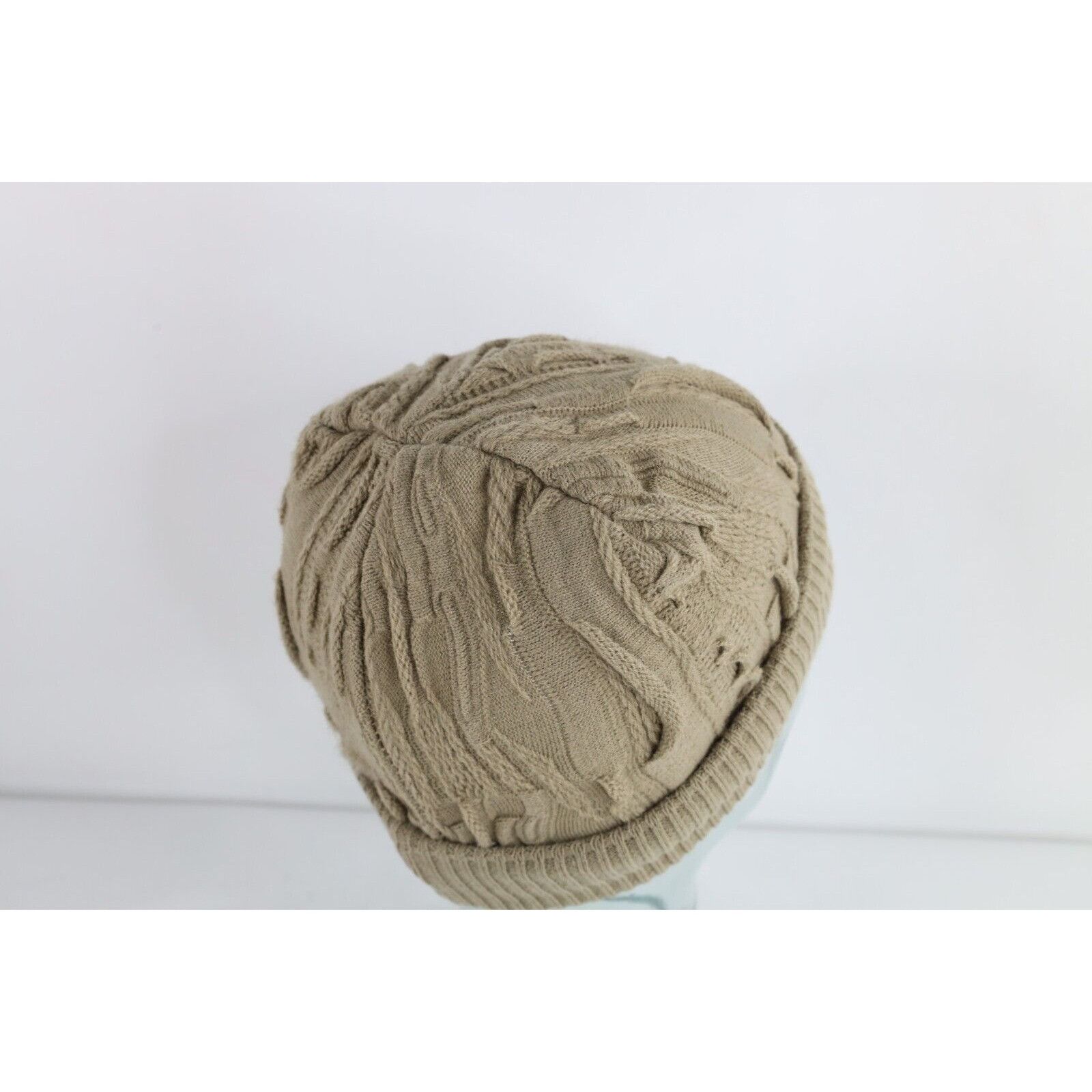 Vintage Vintage 90s Coogi Style Textured Knit Winter Beanie Hat Cap Size ONE SIZE - 5 Thumbnail