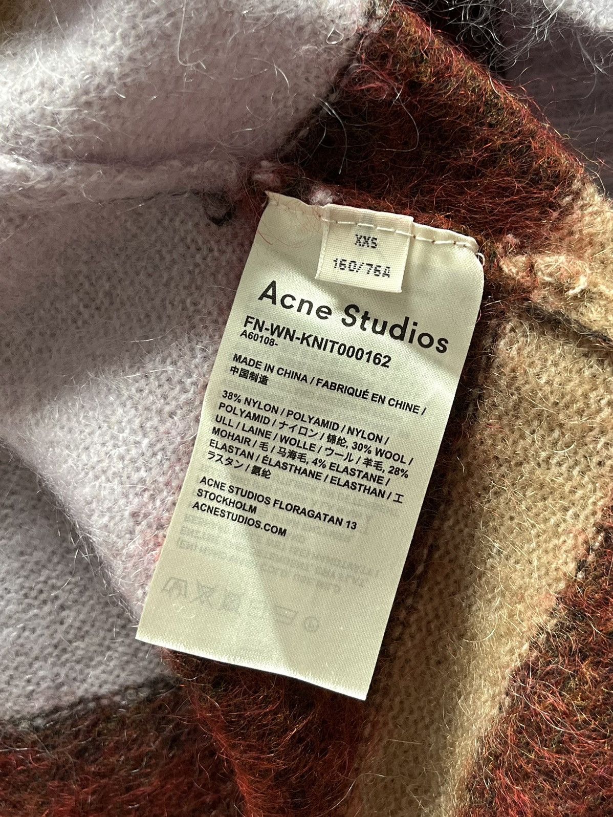 Acne Studios Acne Studios Striped Wool Mohair Multicolor Knit Sweater Size XS / US 0-2 / IT 36-38 - 11 Thumbnail