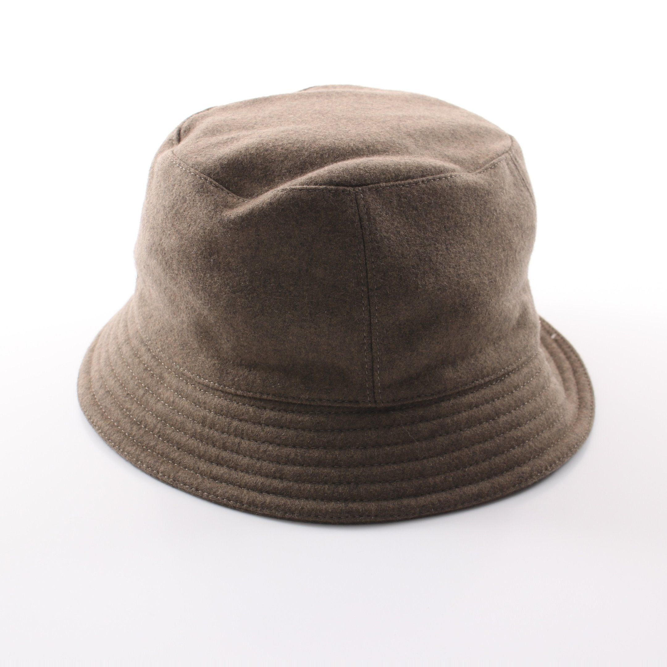 Hermes Hermes Serie Button Bucket Hat Cashmere Gray Brown Size ONE SIZE - 1 Thumbnail
