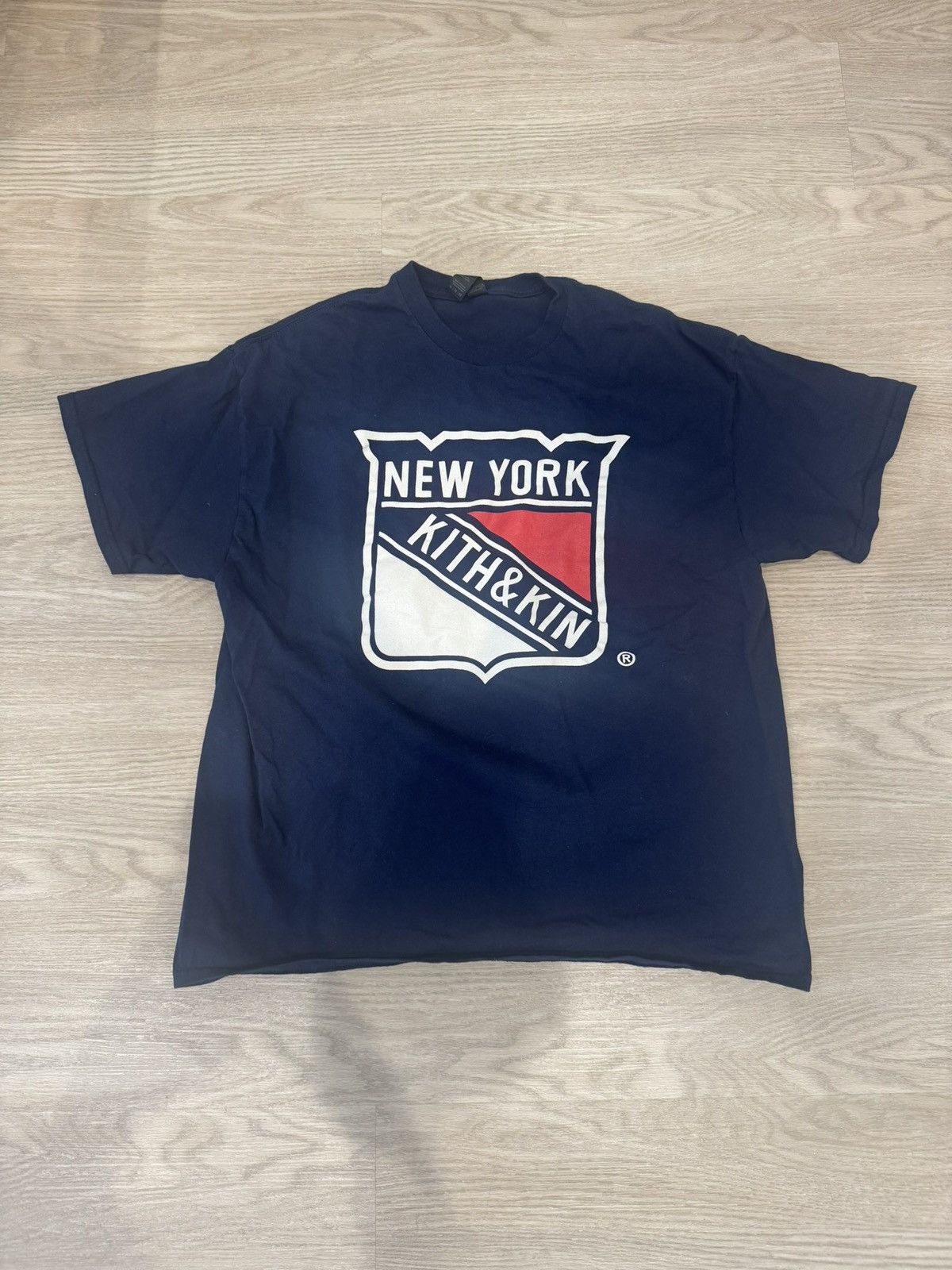 Kith Kith Navy New York Rangers Tee Size US XL / EU 56 / 4 - 1 Thumbnail