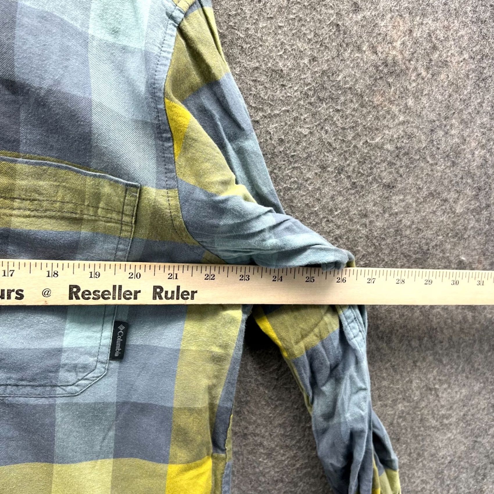 Vintage Columbia Shirt Mens Large Gray Yellow Button Down Buffalo Plaid Cotton Outdoors Size US L / EU 52-54 / 3 - 3 Thumbnail