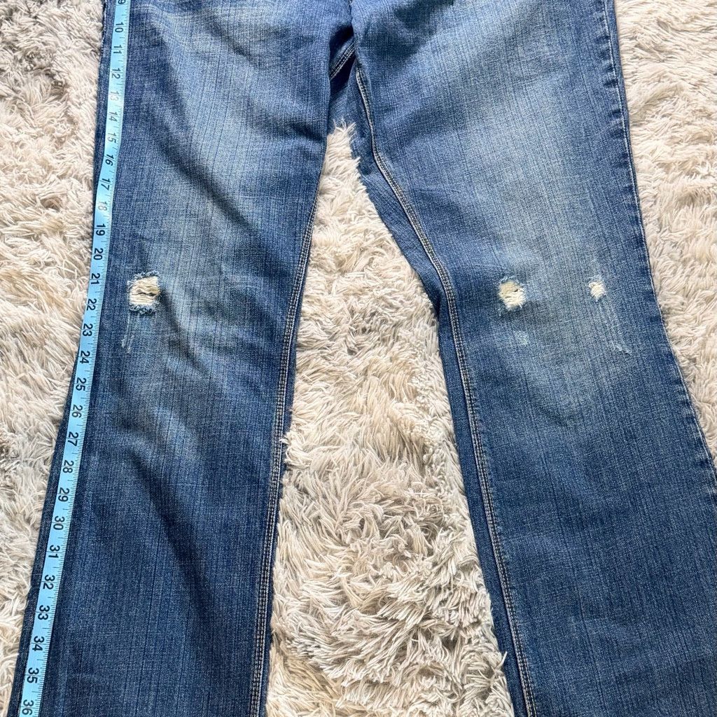 American Stitch American Eagle 77 Straight Jeans Distressed Size 14 Regular Size 36" / US 14 / IT 50 - 5 Thumbnail