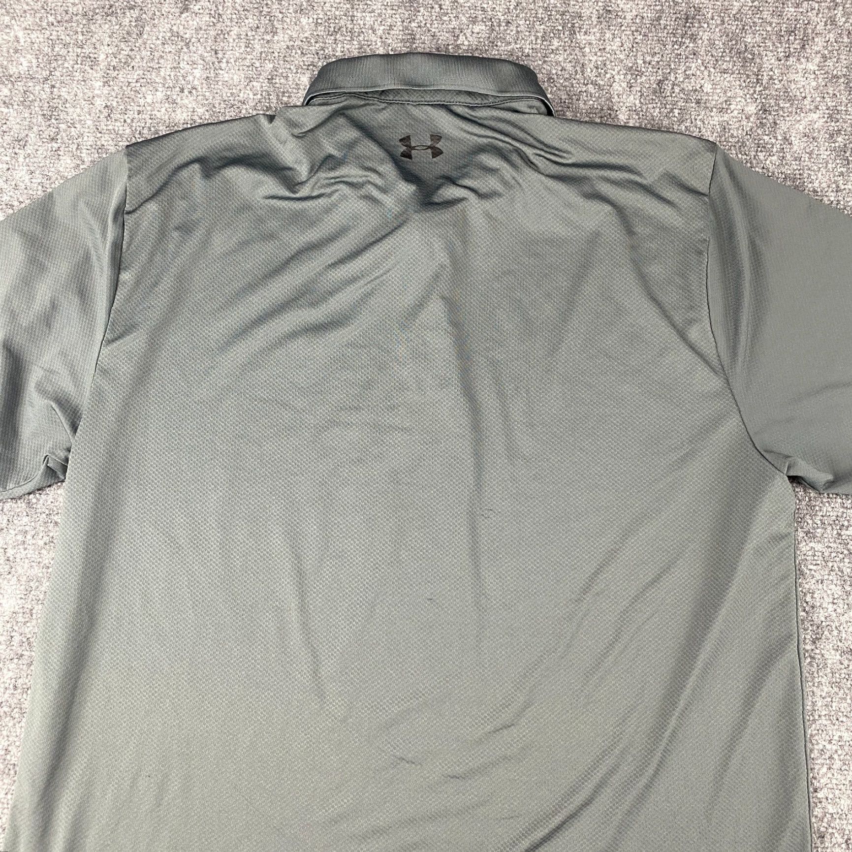 Under Armour Under Armour Performance Polo Shirt XL Mens Gray Loose Fit Textured Golf Wicking Size US XL / EU 56 / 4 - 6 Thumbnail