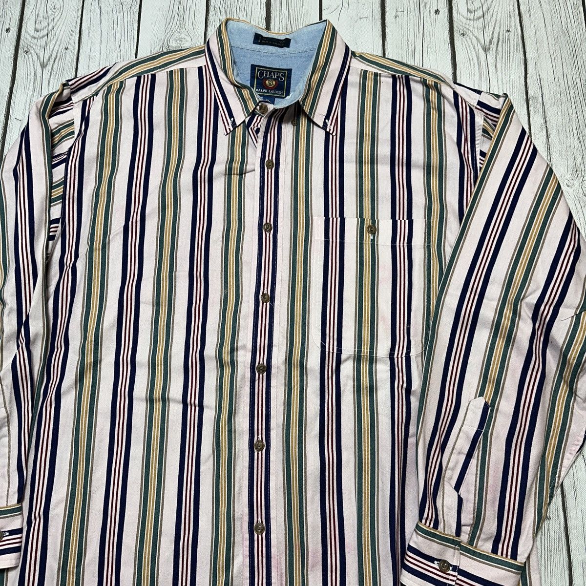 Chaps Ralph Lauren × Vintage Vintage Chaps Ralph Lauren shirt Size US XL / EU 56 / 4 - 3 Thumbnail